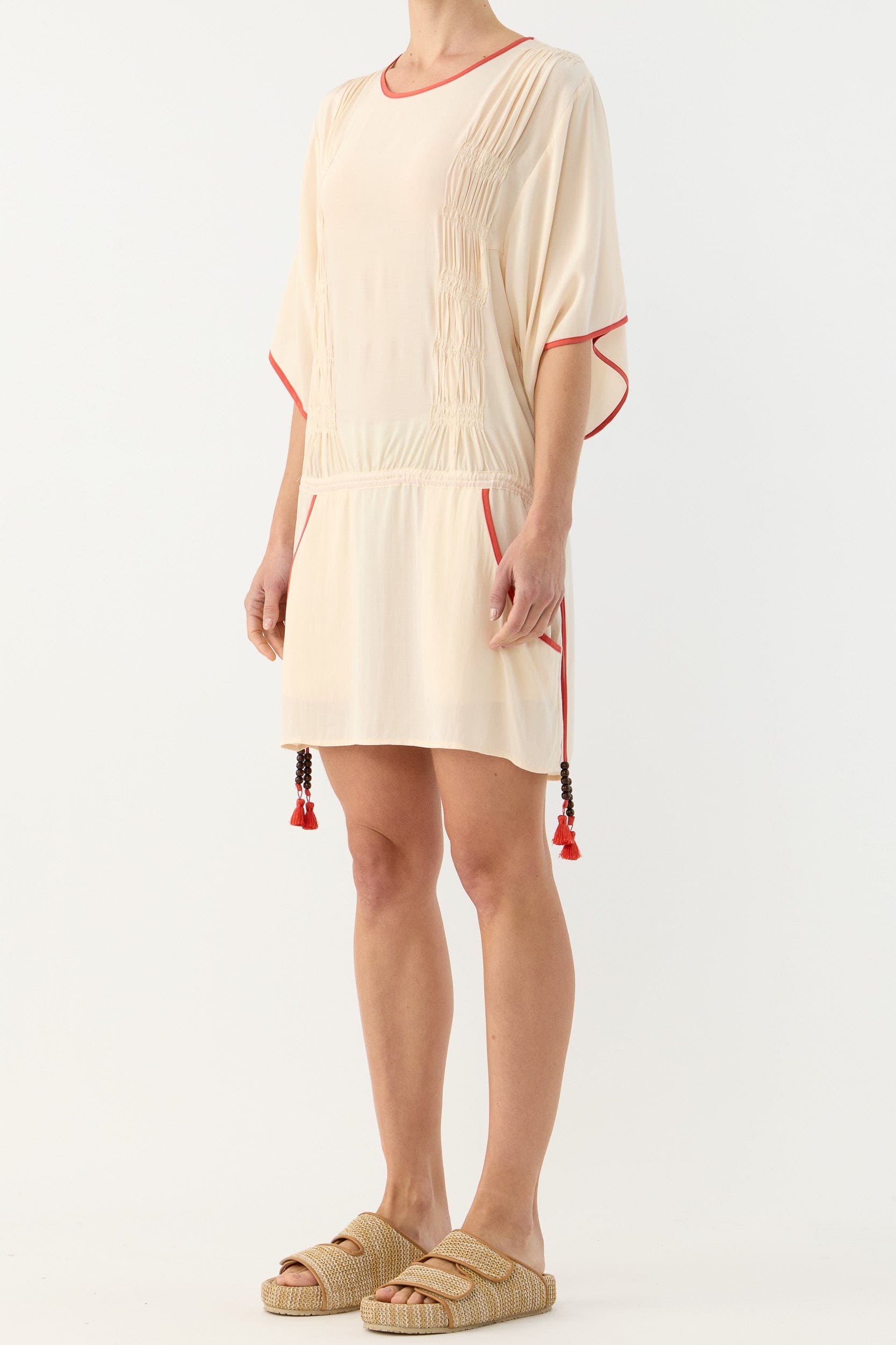 Marigold Gathered Short Tunic