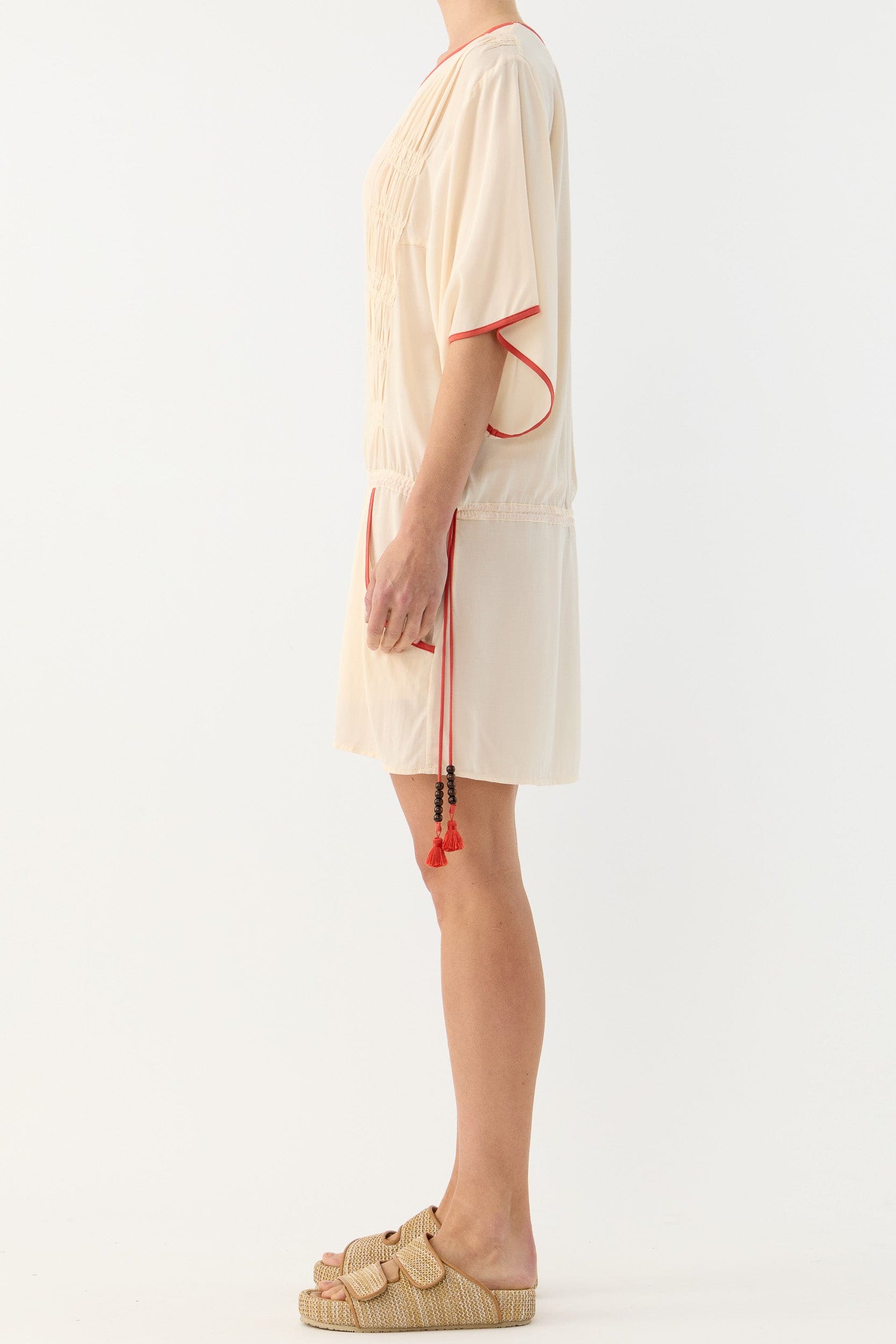 Marigold Gathered Short Tunic