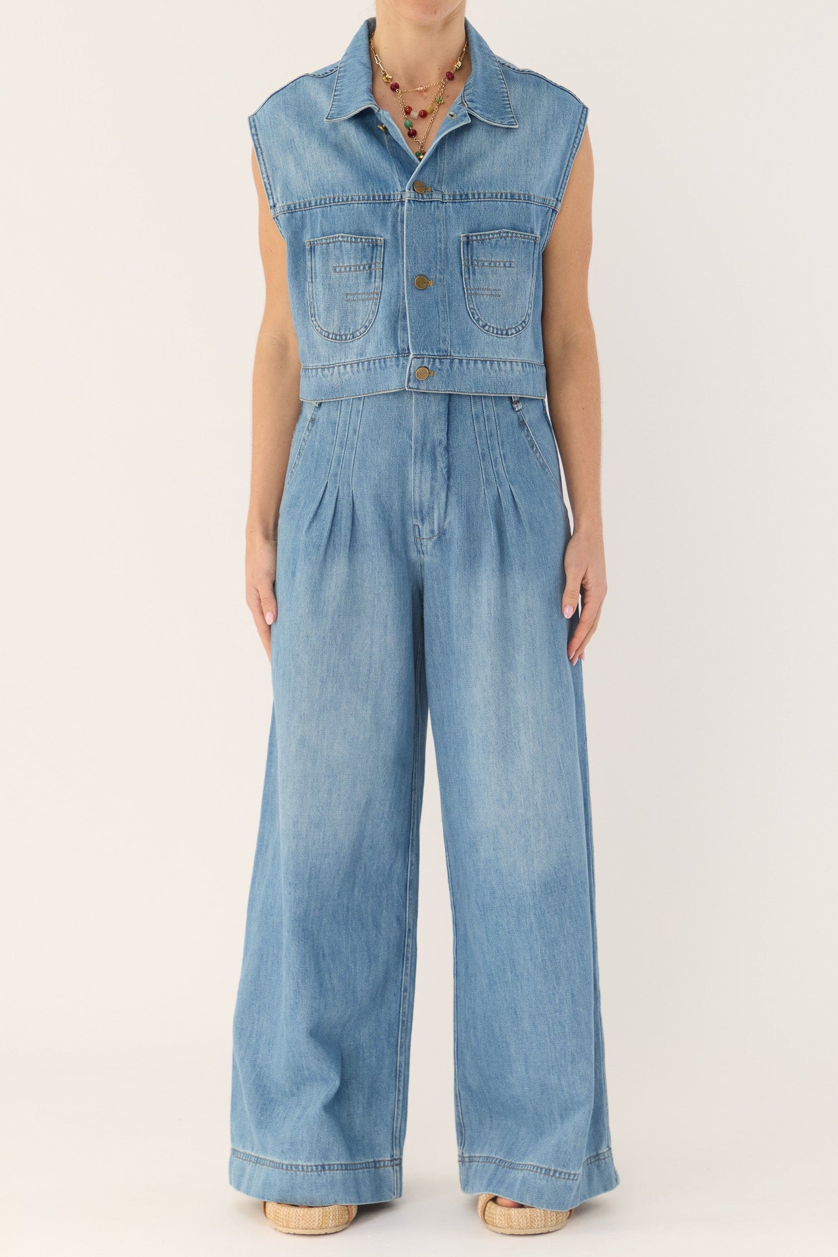 Bowen Denim Wide Leg Jean