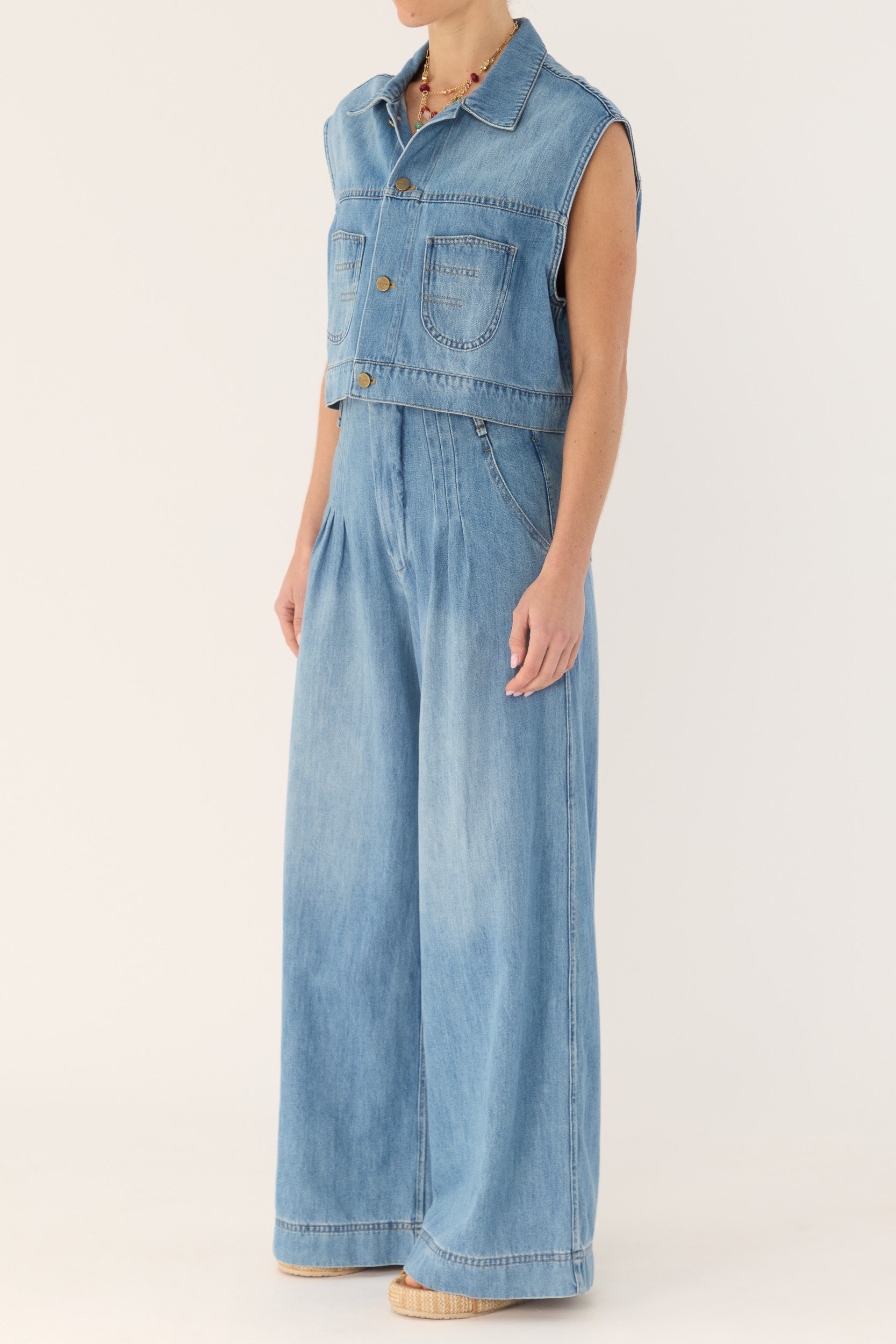 Bowen Denim Vest