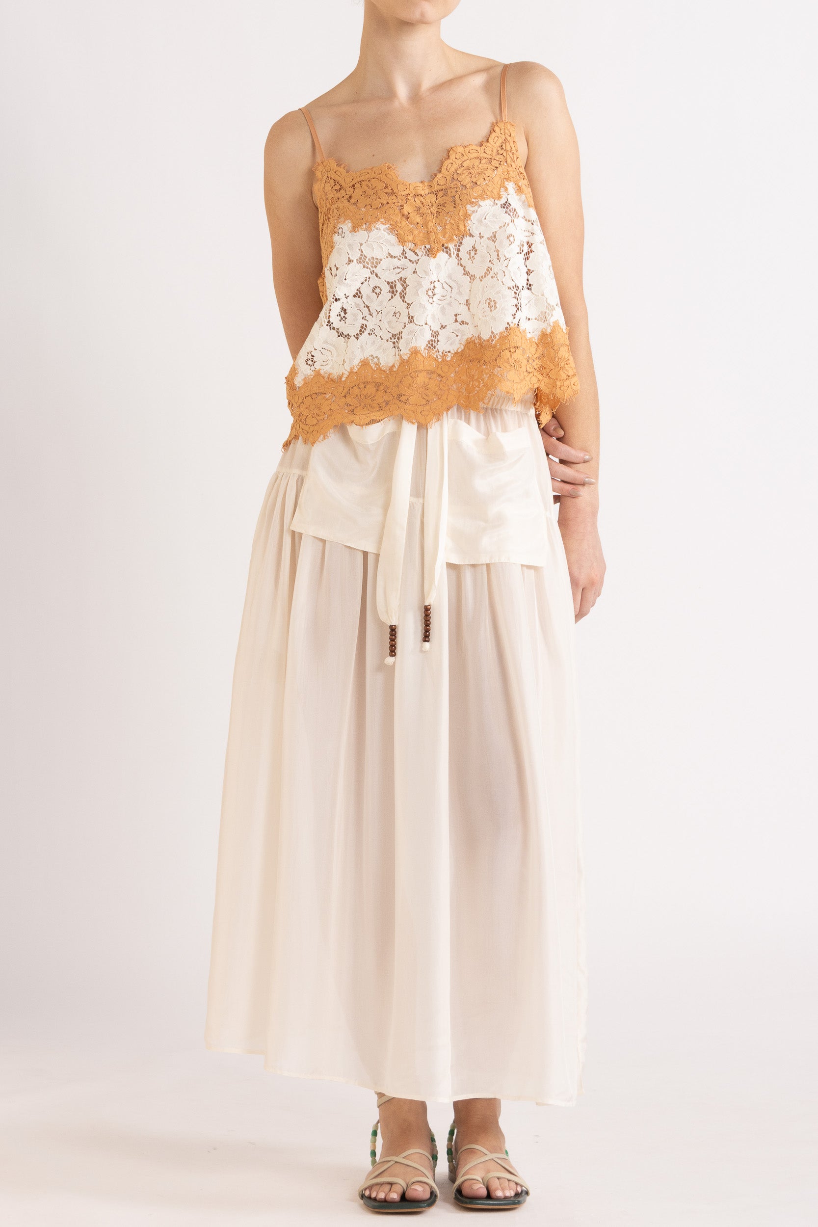 Amal Silk Habotai Skirt