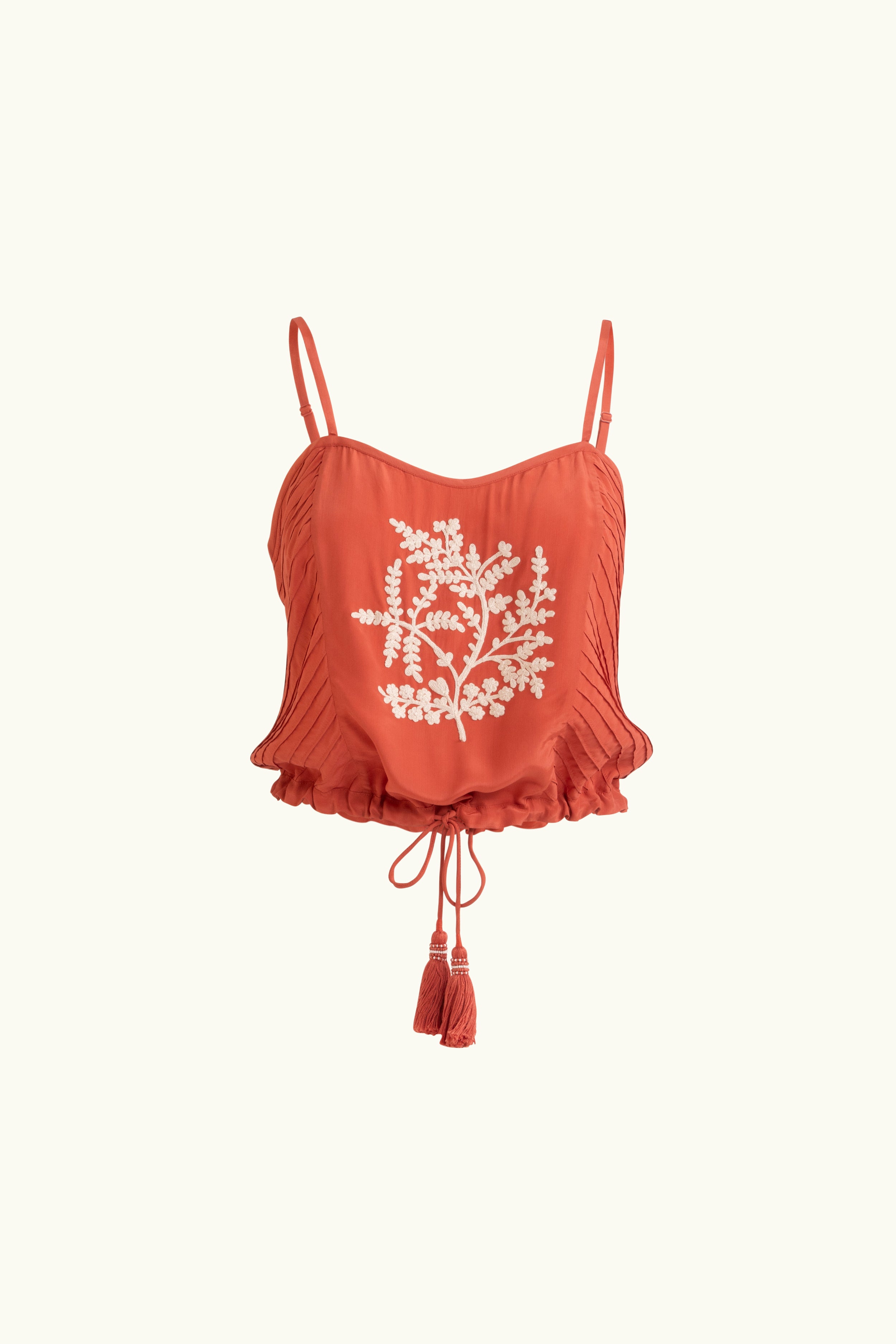 Elsie Embroidered Cami Raspberry
