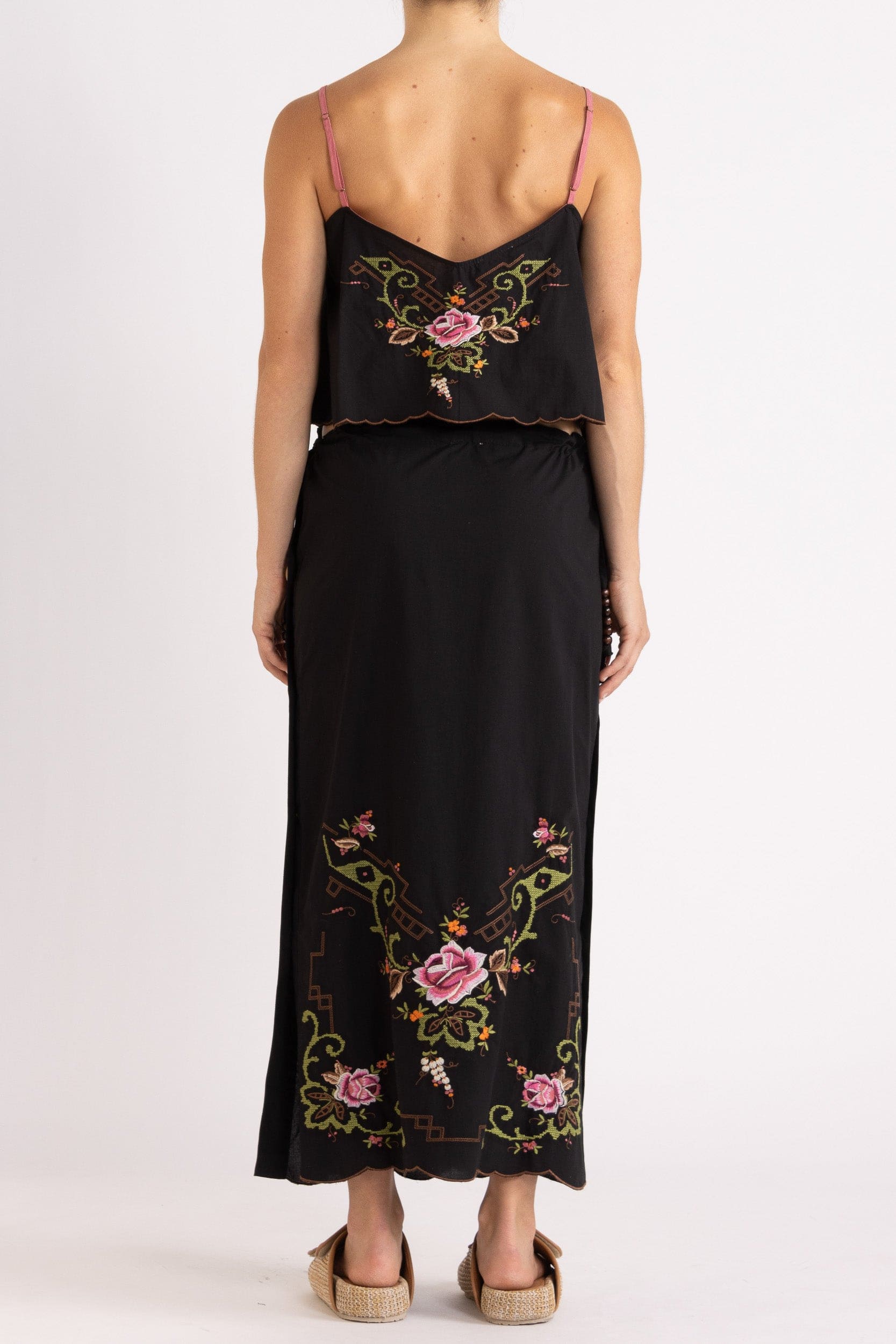 Esther Embroidered Cotton Skirt