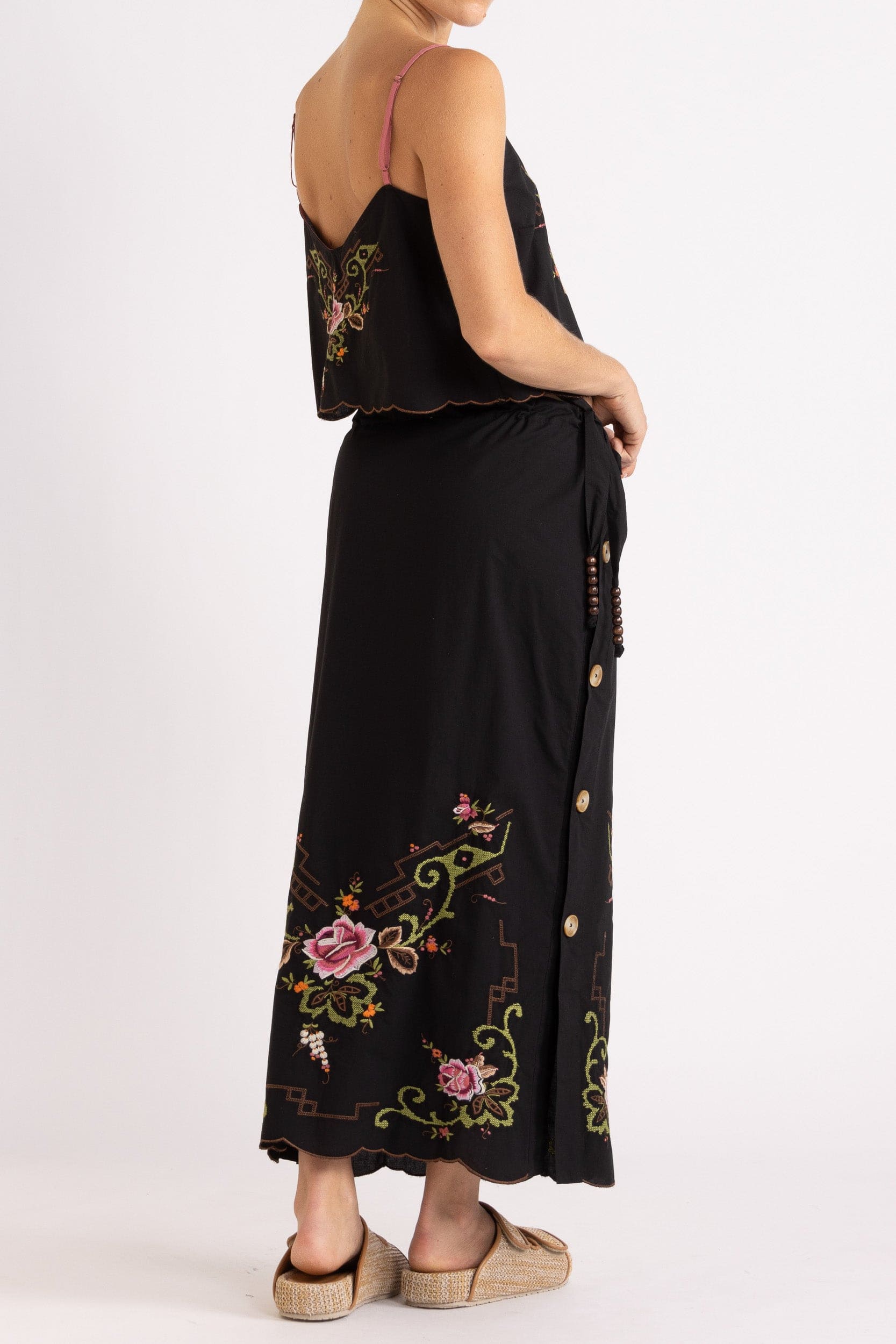 Esther Embroidered Cotton Skirt