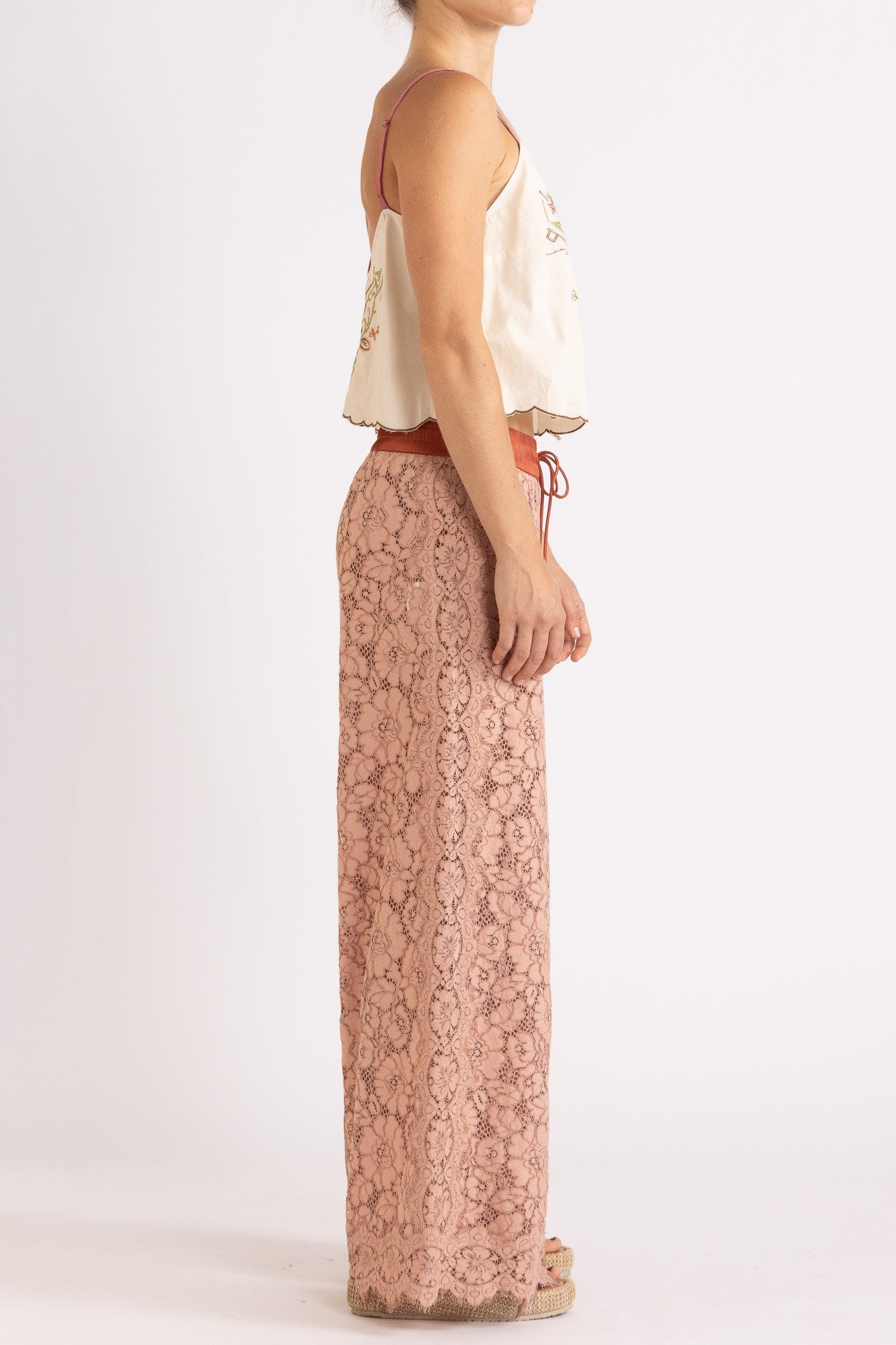 Esther Embroidered Cotton Cami