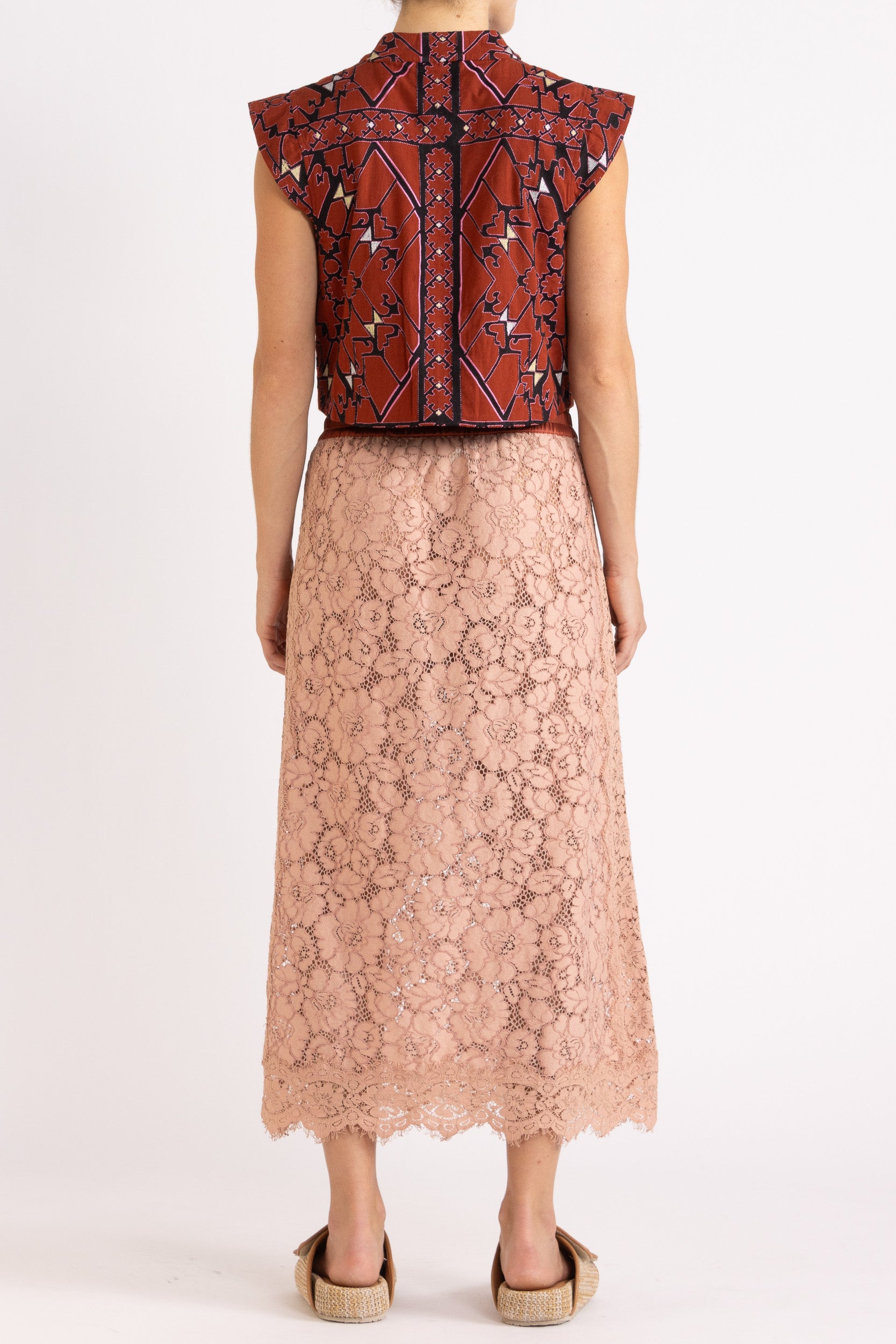 Tilly Drawstring Lace Skirt