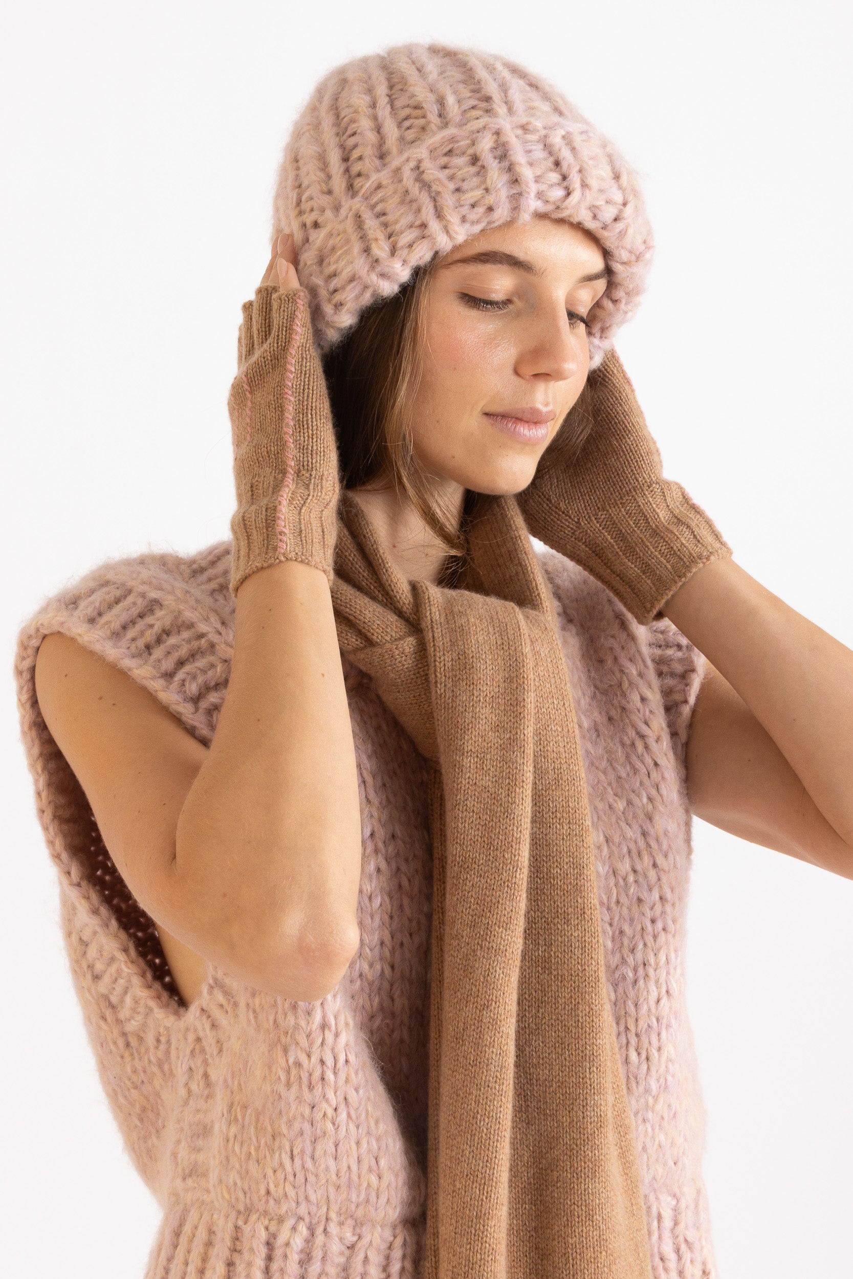 Beatrix Hand-Knit Beanie