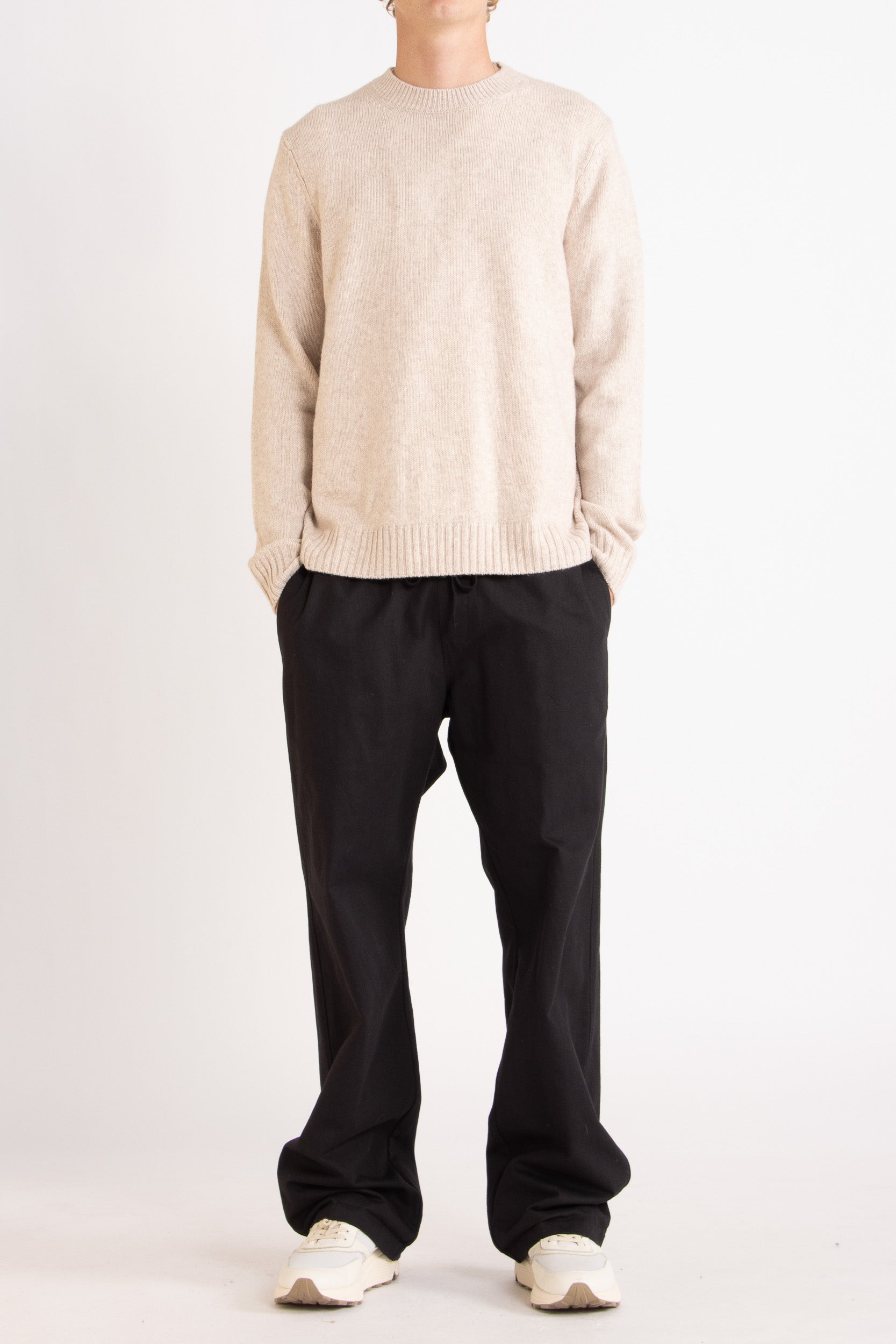 Everest Wool-Cashmere Crew Sweater