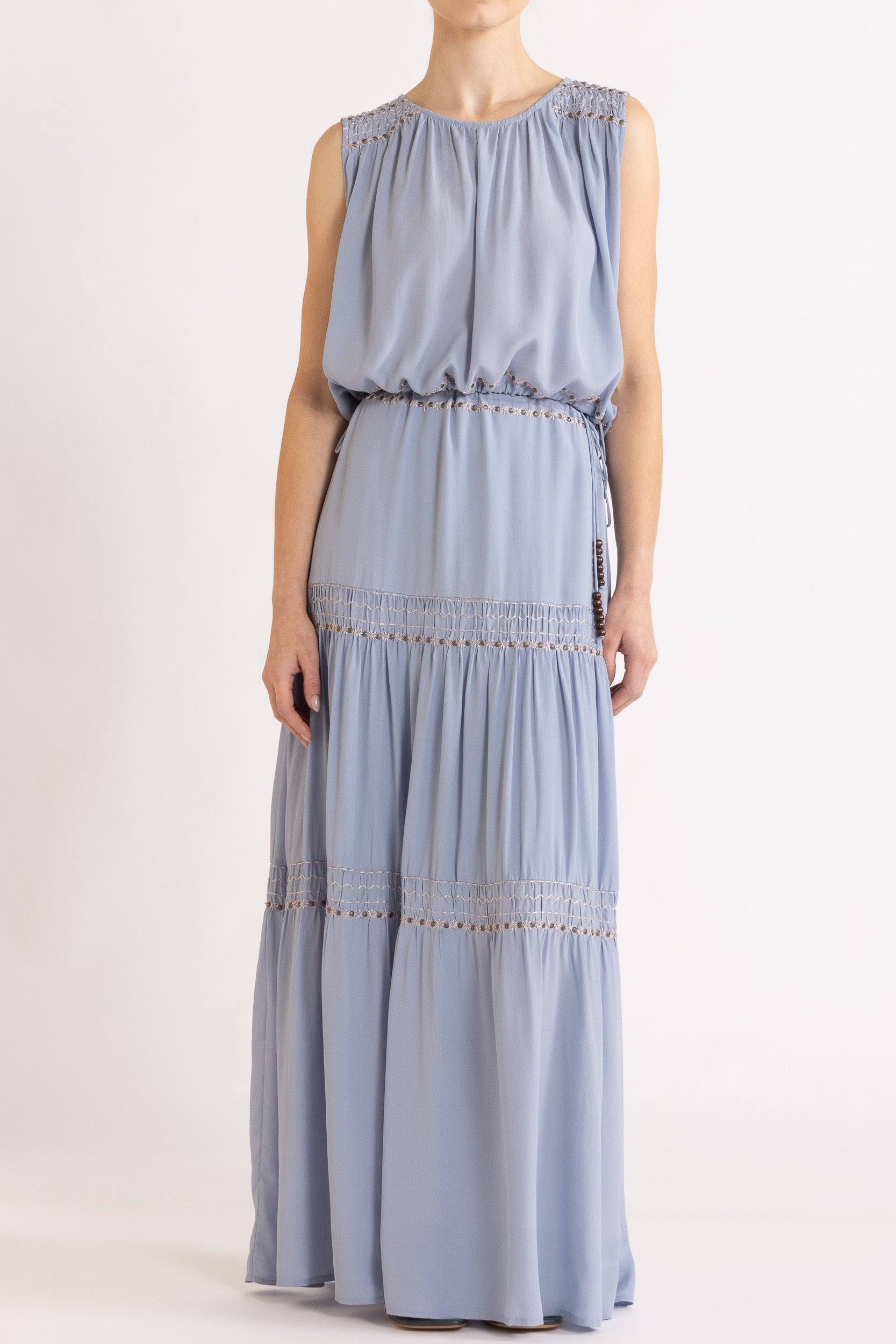 Gemini Crepe De Chine Skirt