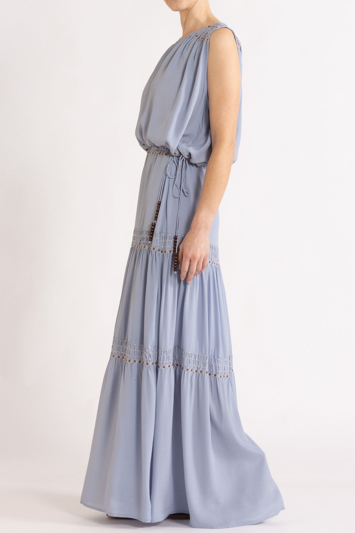 Gemini Crepe De Chine Sleeveless Top