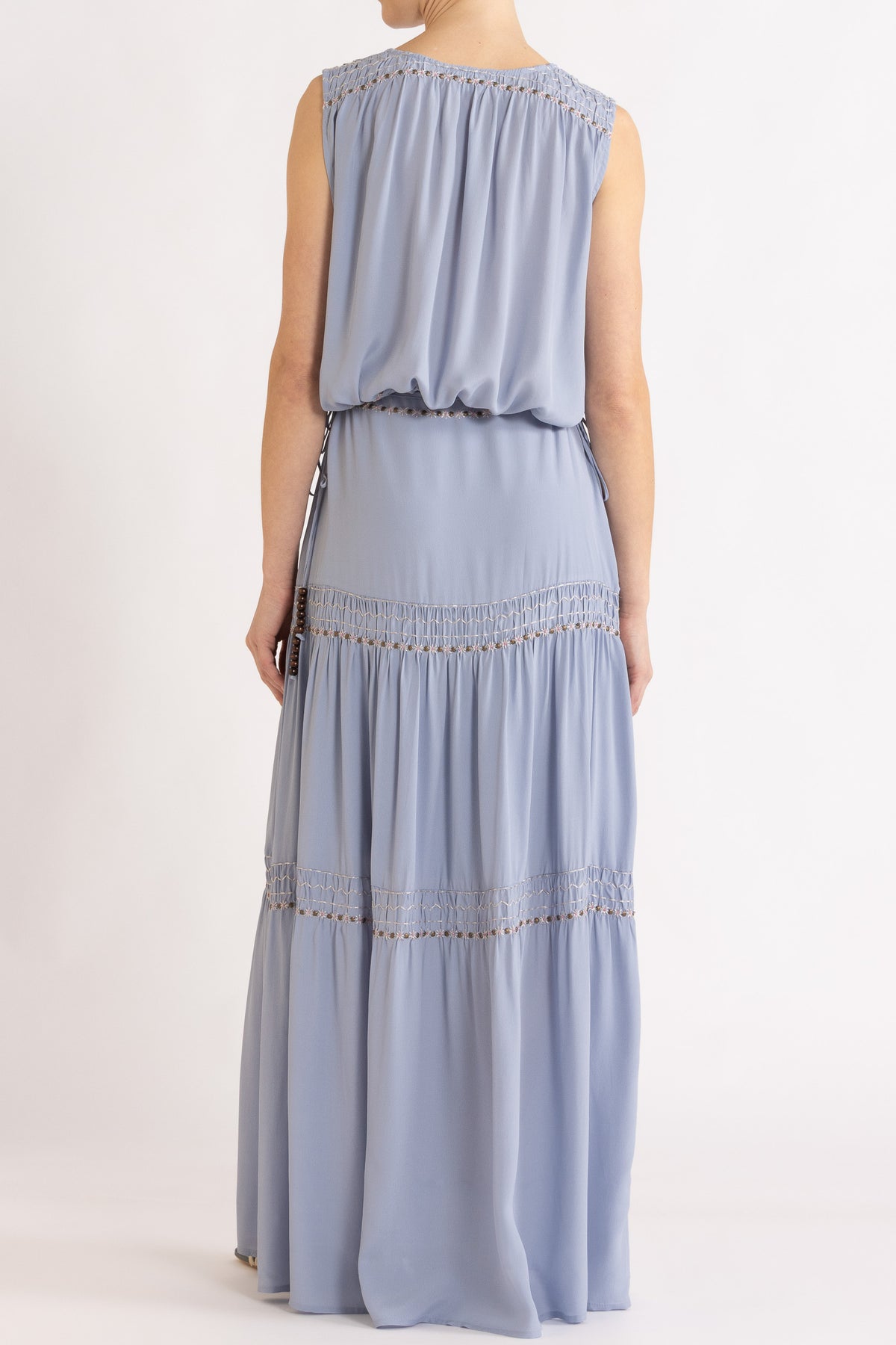 Gemini Crepe De Chine Sleeveless Top