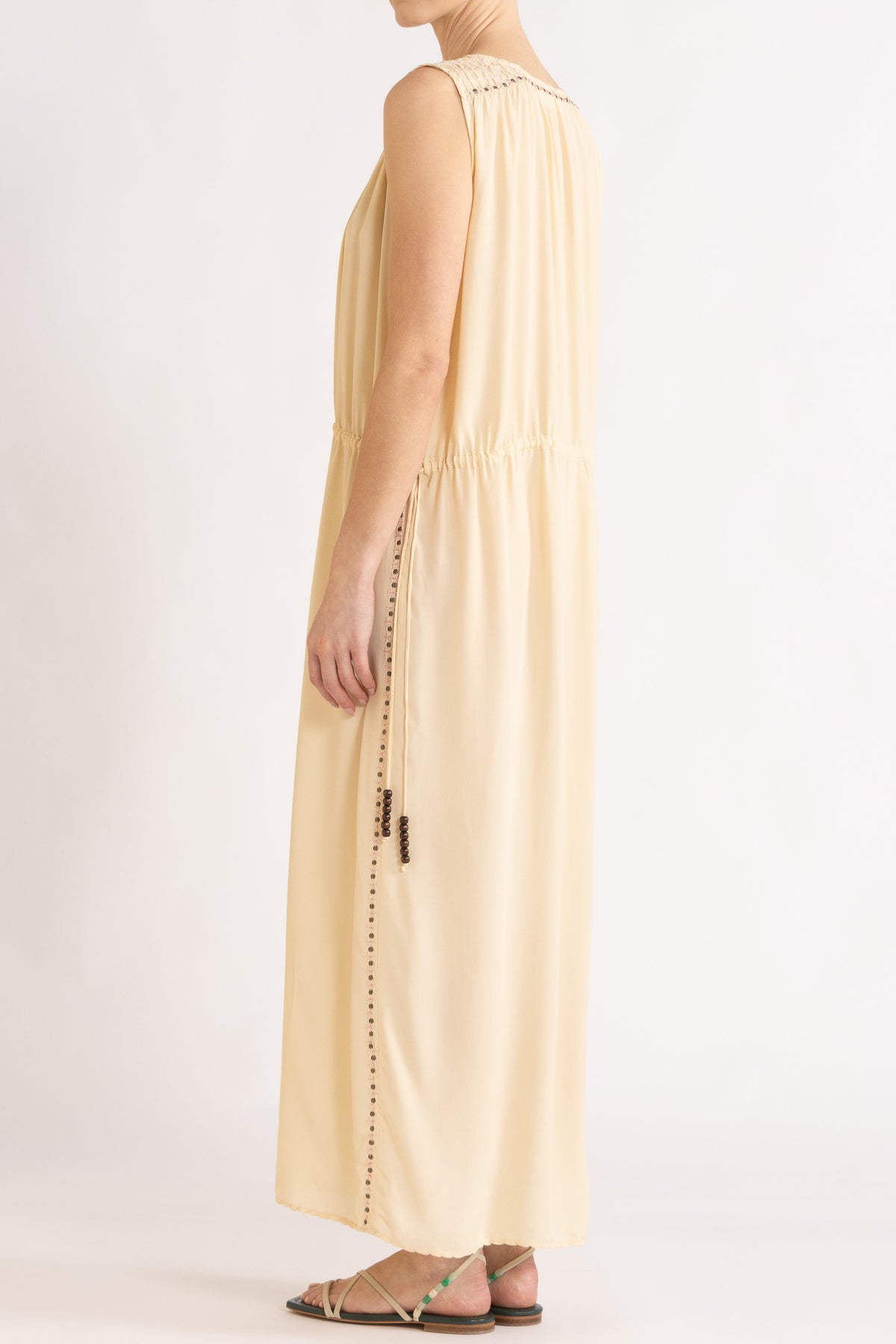 Gemini Crepe De Chine Sleeveless Dress