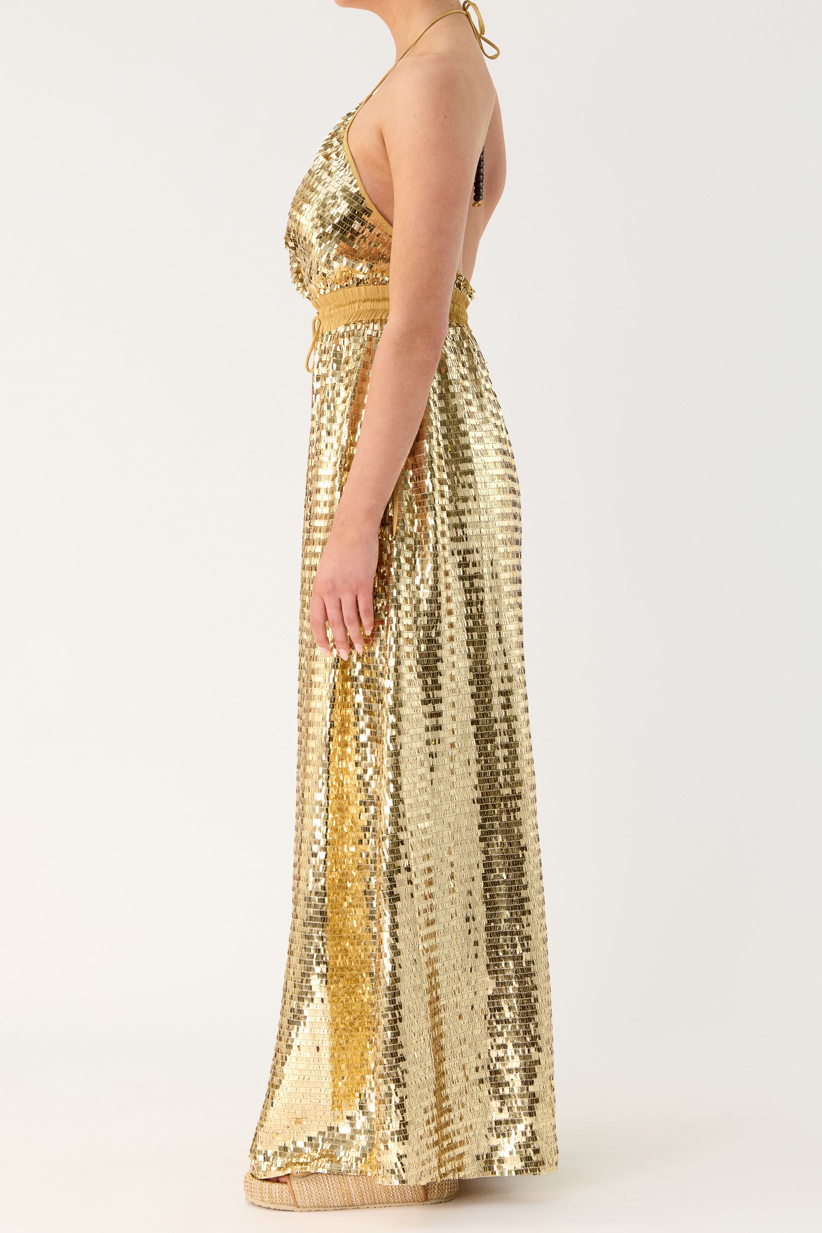 Marella Halter Neck Sequin Dress