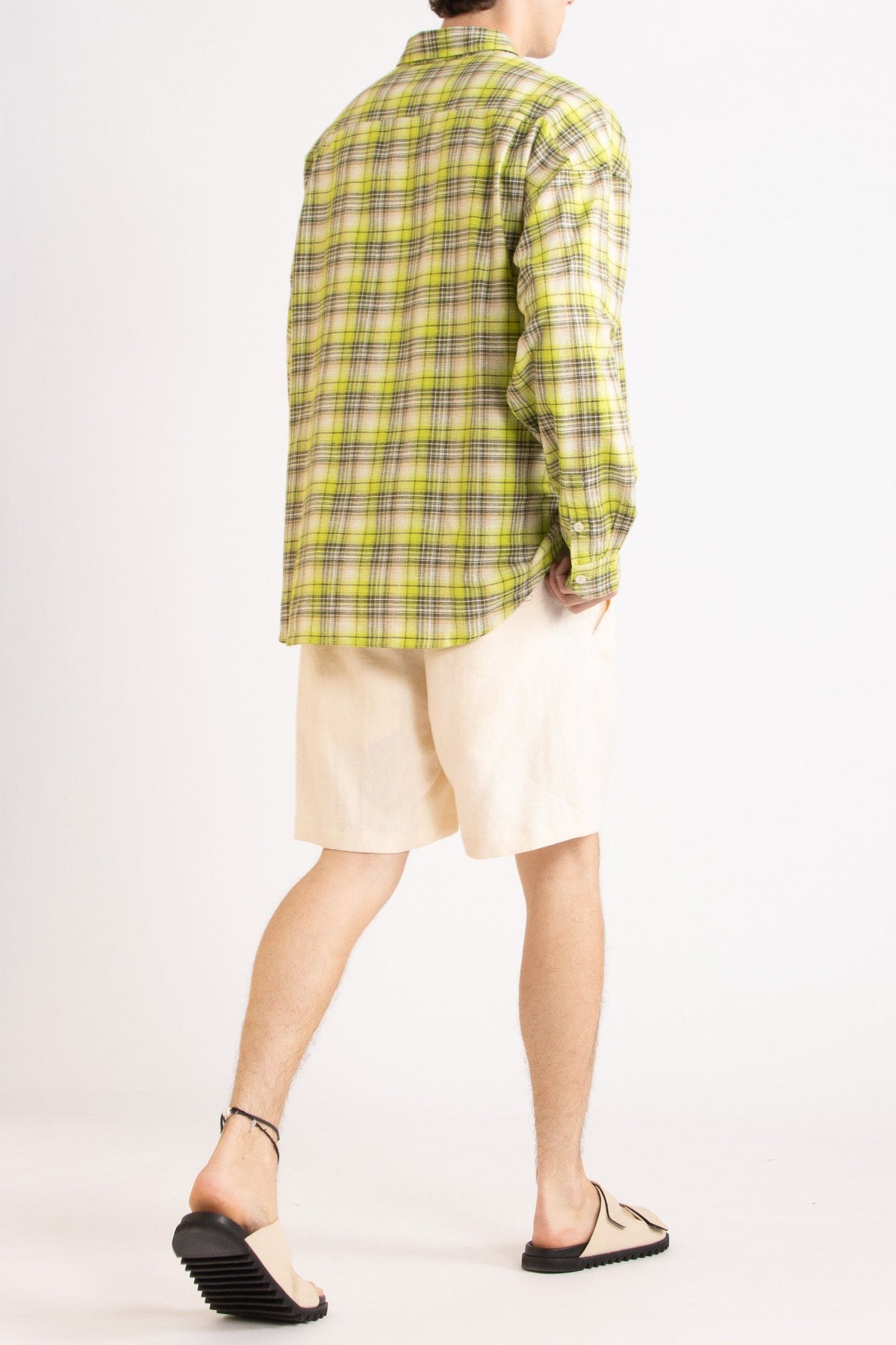 Kaspar Hemp-Cotton Check Shirt