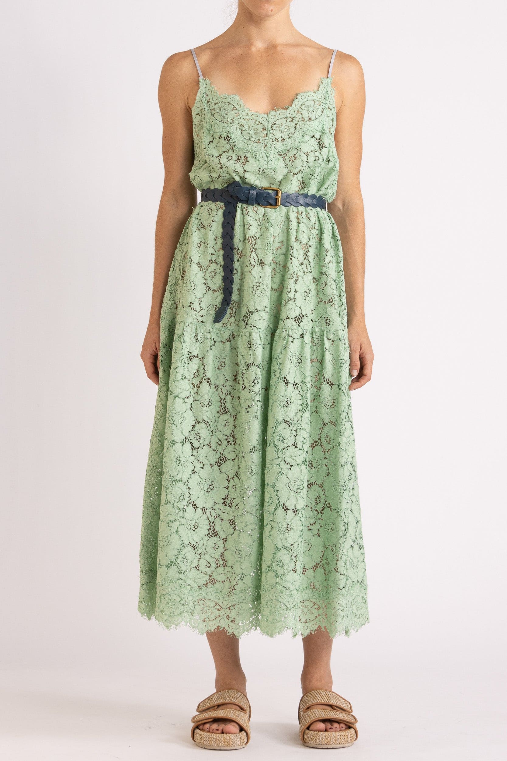 Tilly V Neck Lace Dress