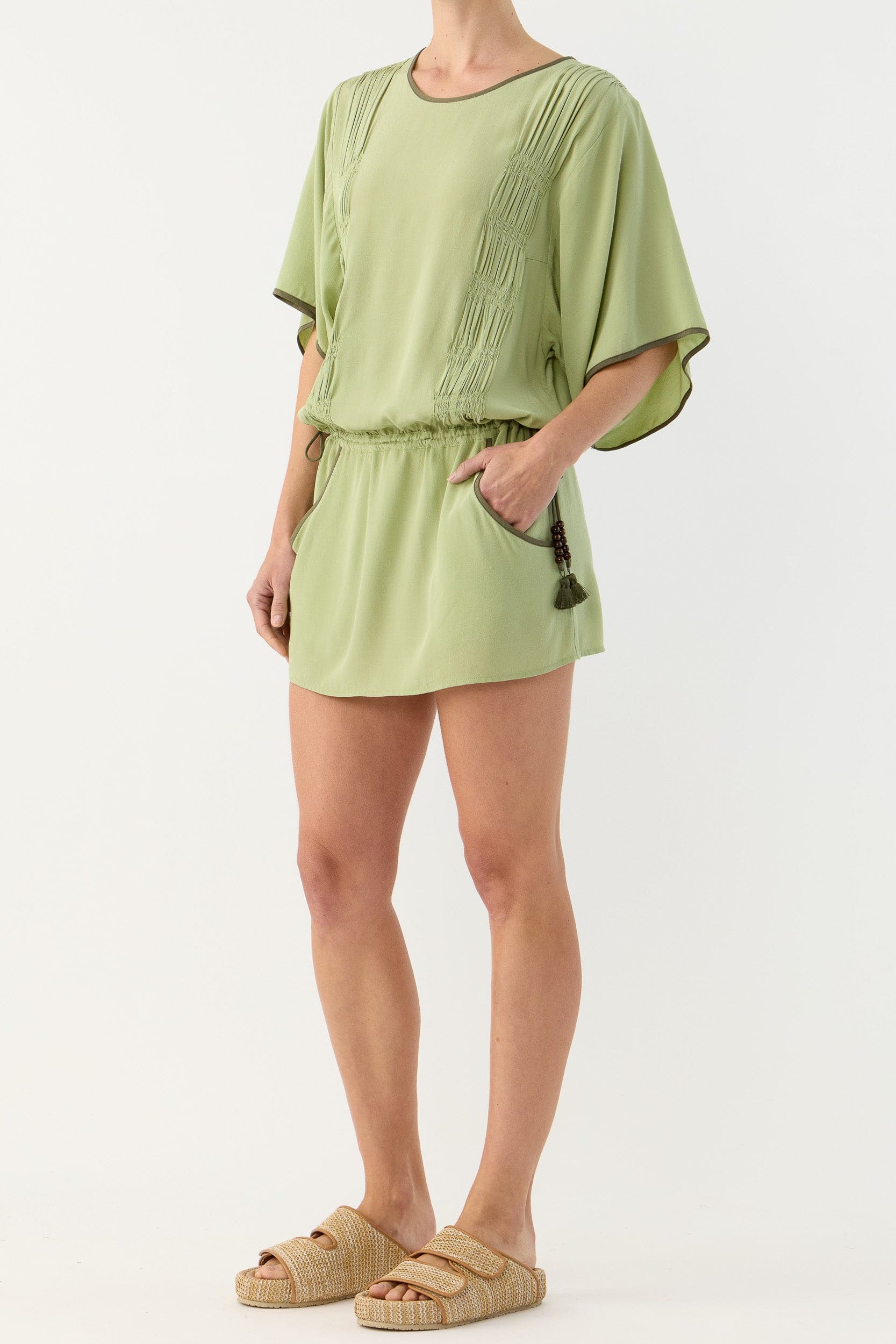 Marigold Gathered Short Tunic