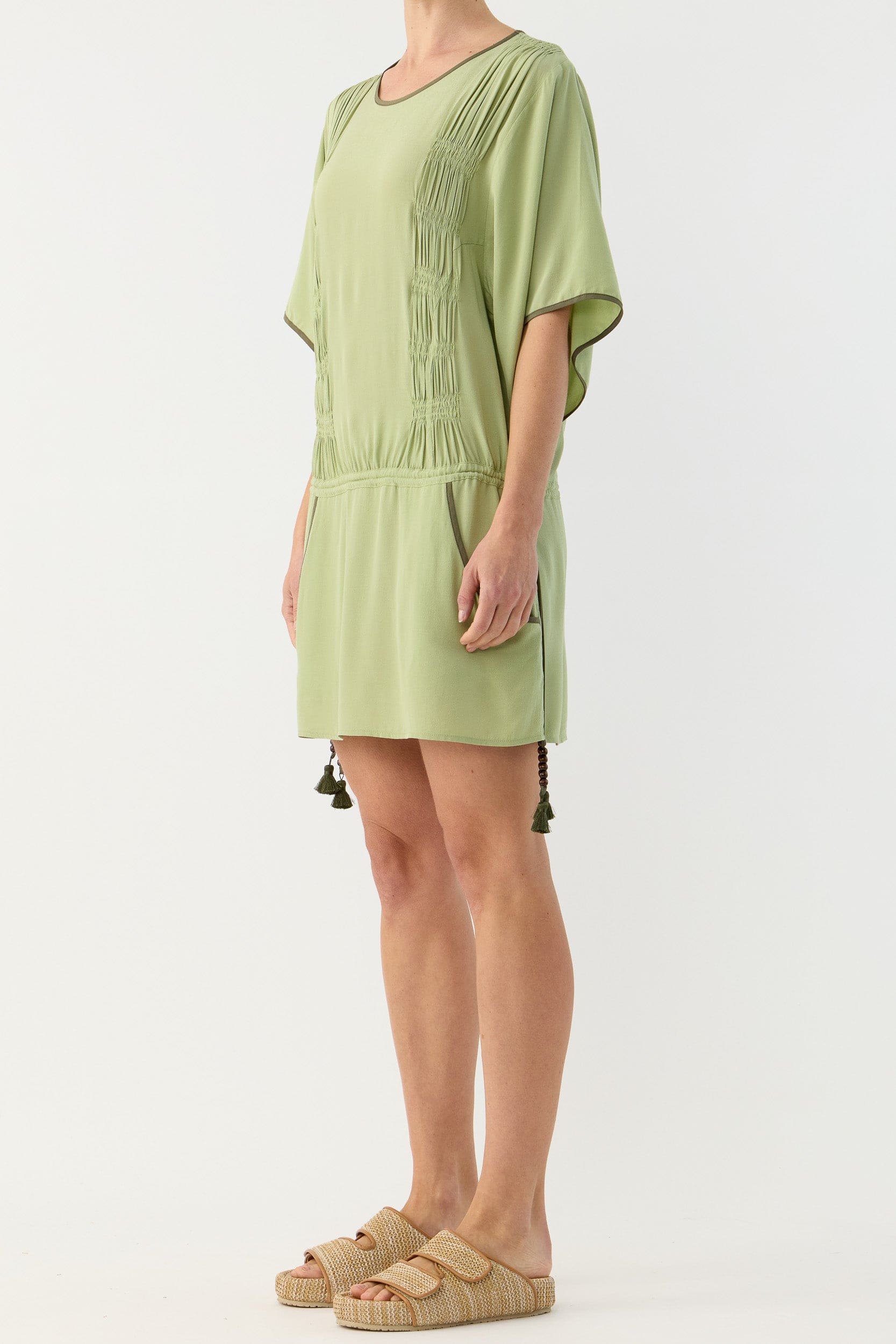 Marigold Gathered Short Tunic