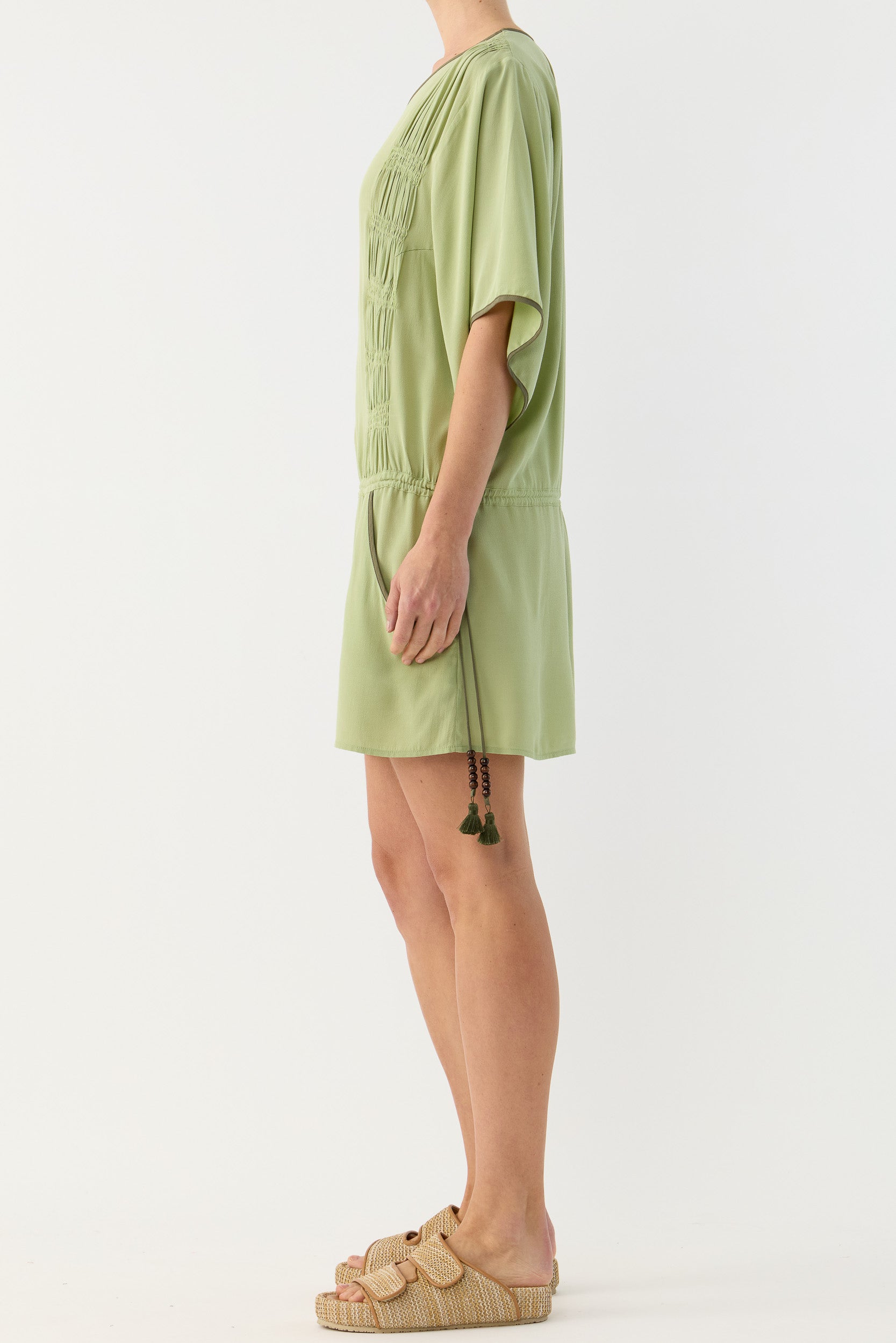 Marigold Gathered Short Tunic