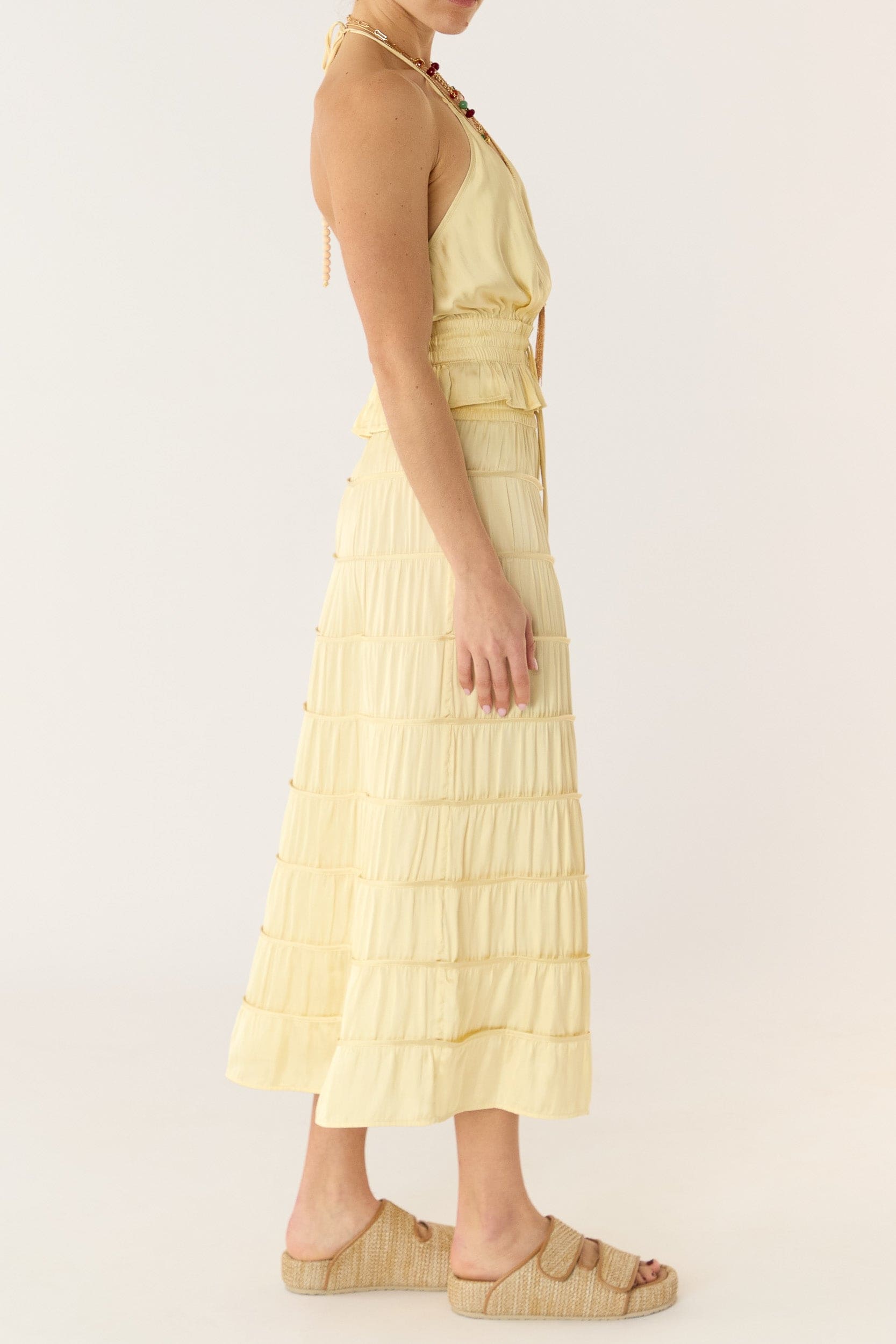 Alina Satin Halter Top