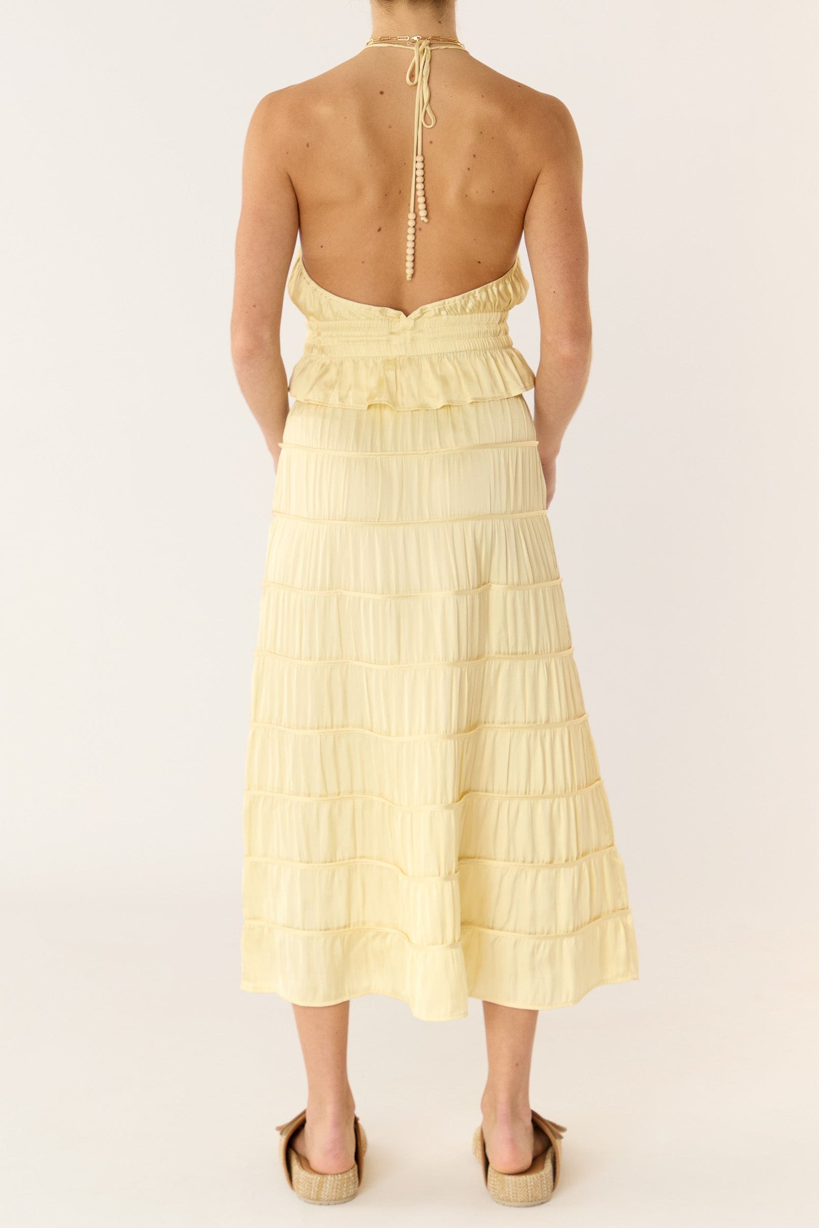 Alina Satin Halter Top