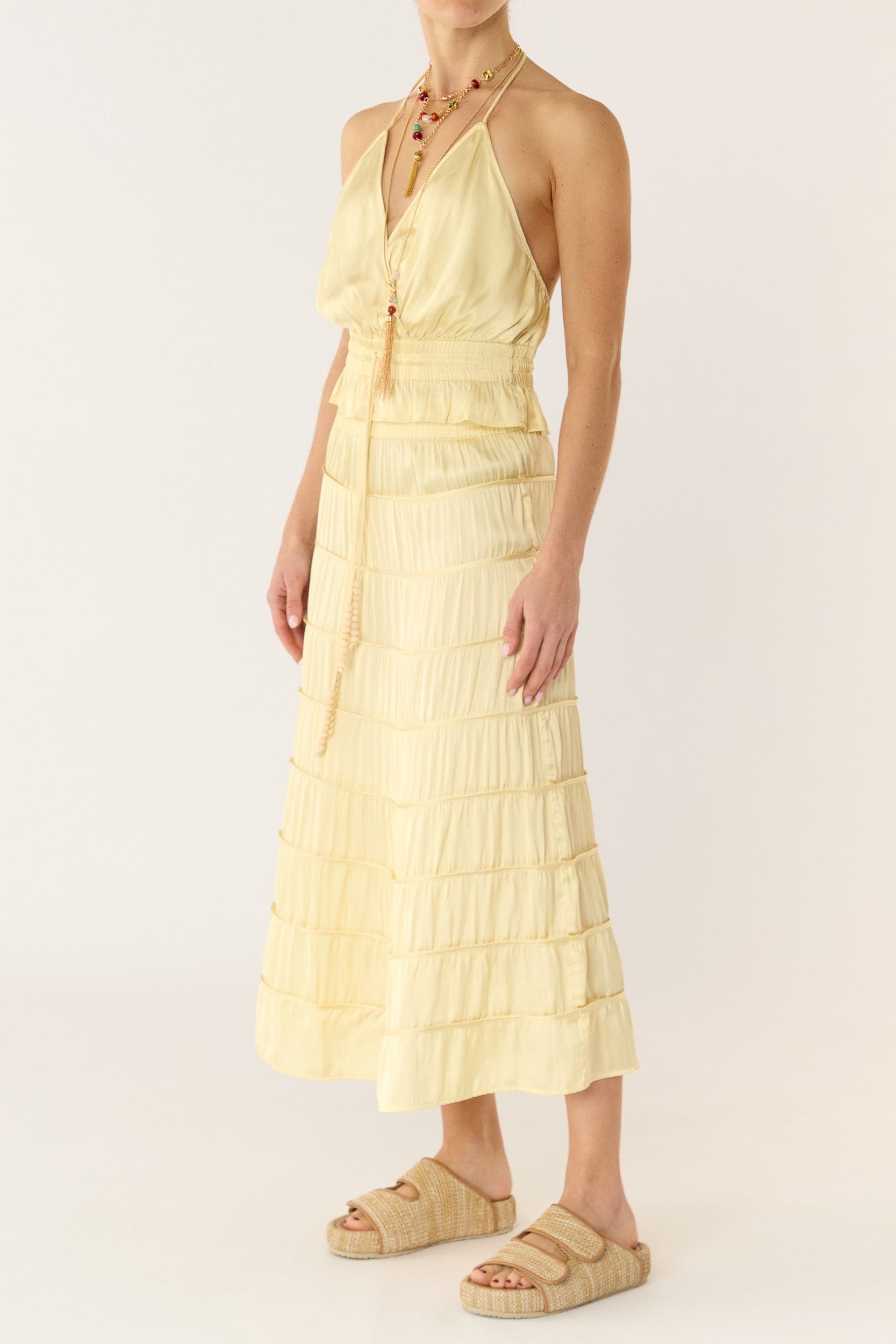 Alina Satin Halter Top