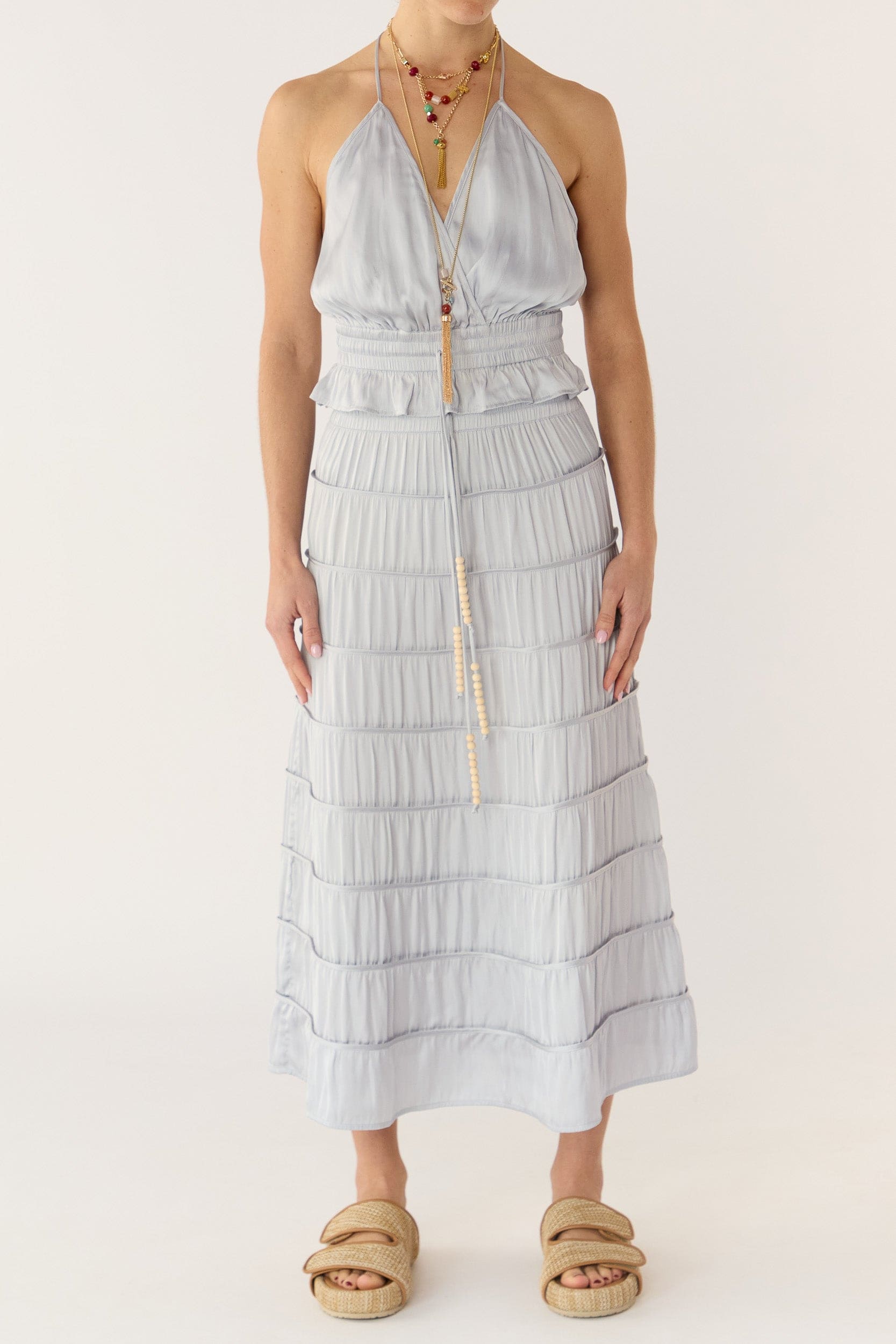 Alina Satin Halter Top