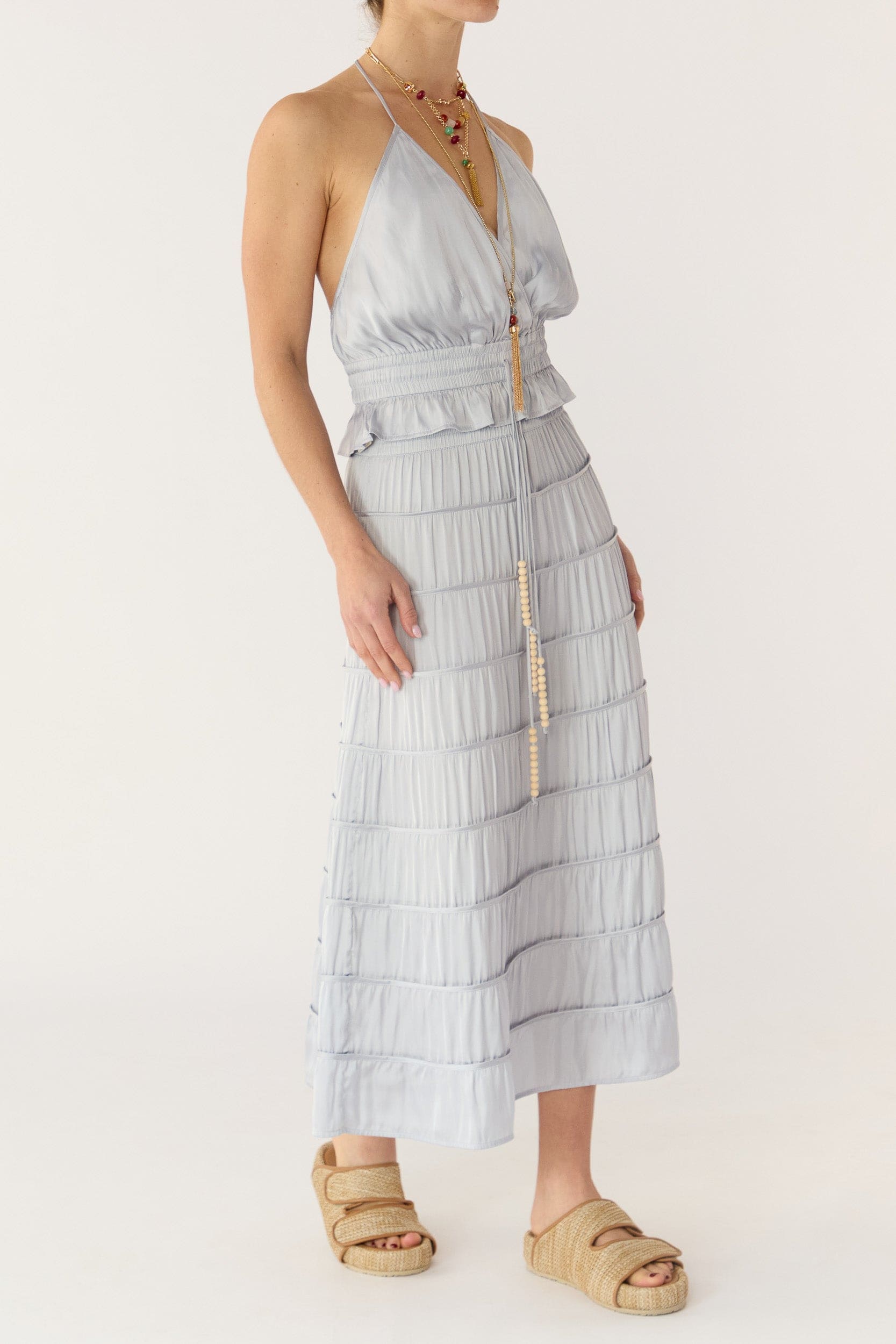 Alina Satin Halter Top