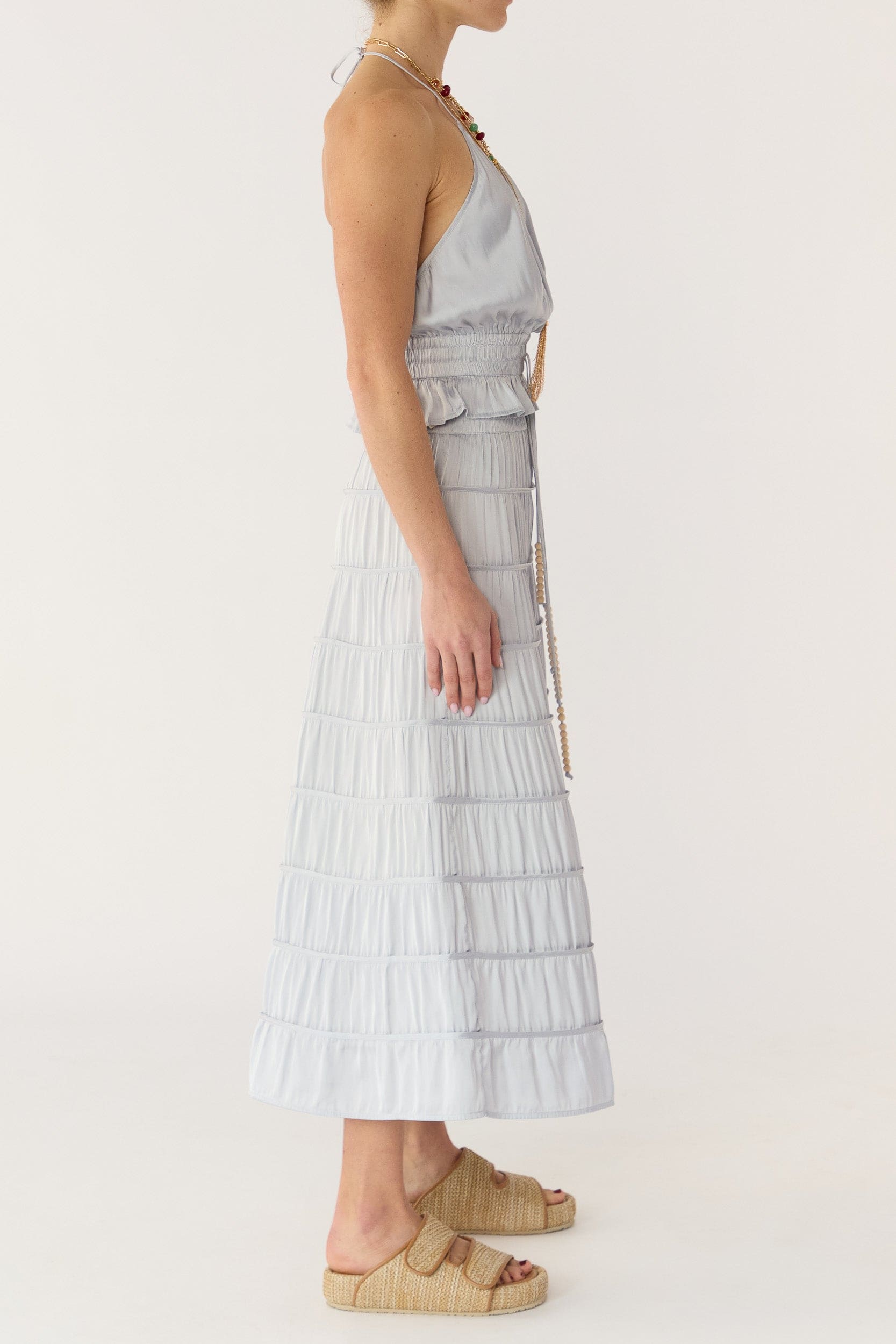 Alina Satin Halter Top