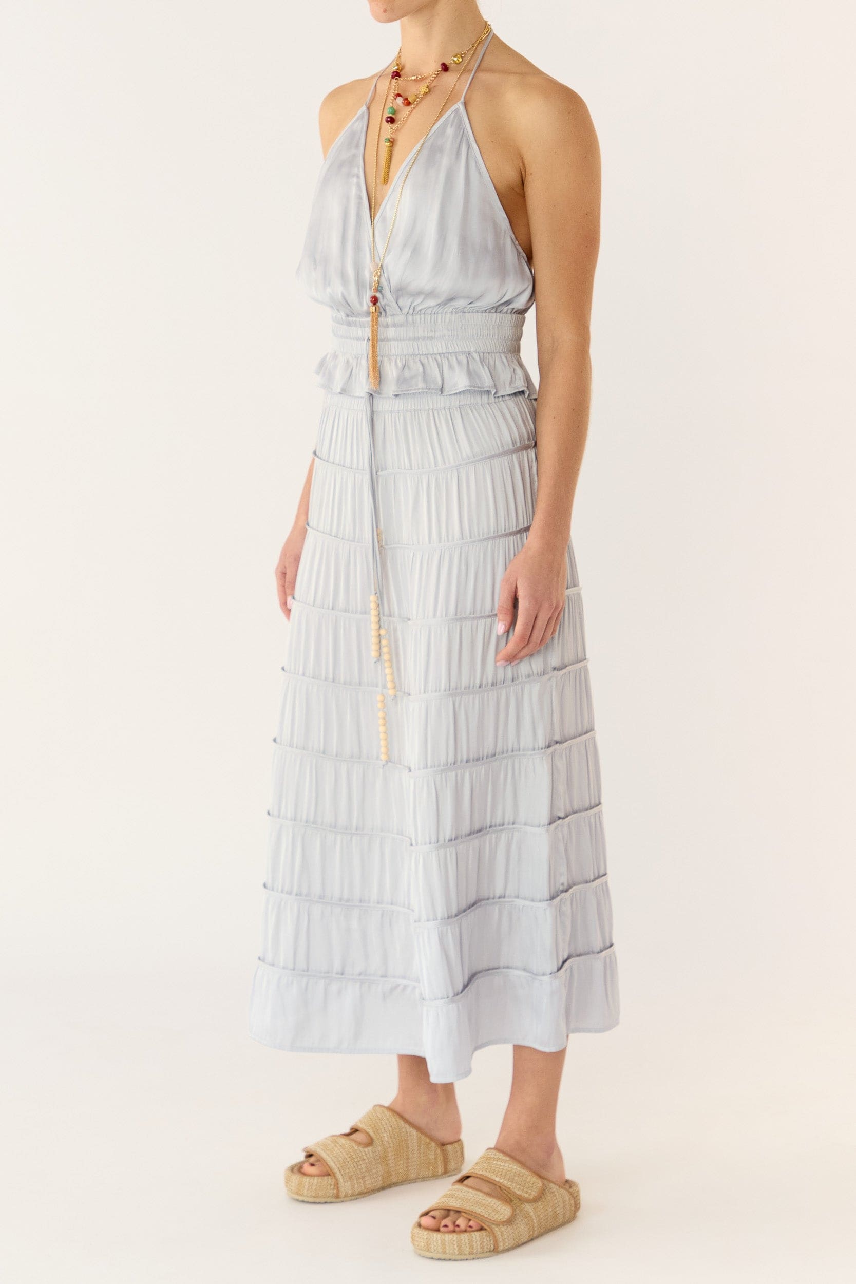 Alina Satin Halter Top