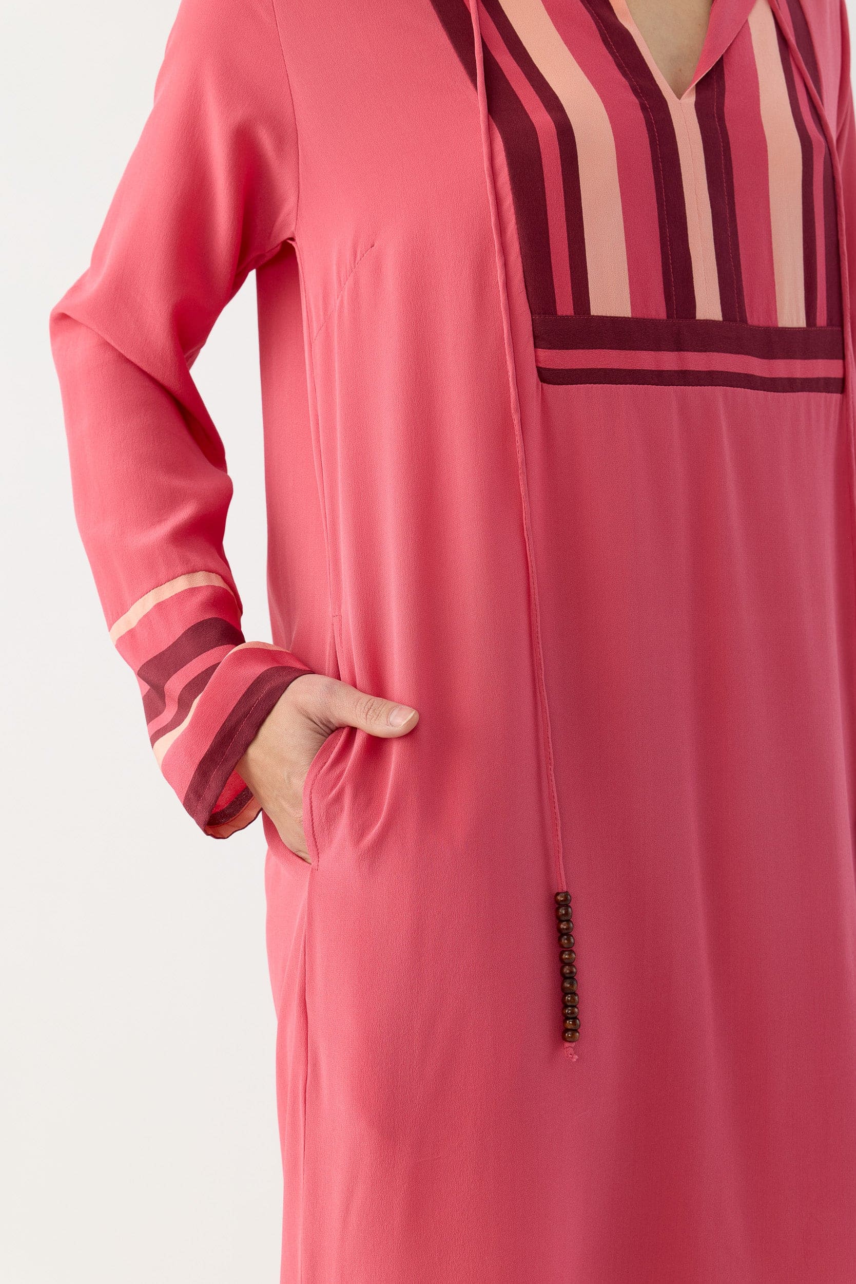 Lilia Silk Crepe de Chine Tunic Dress