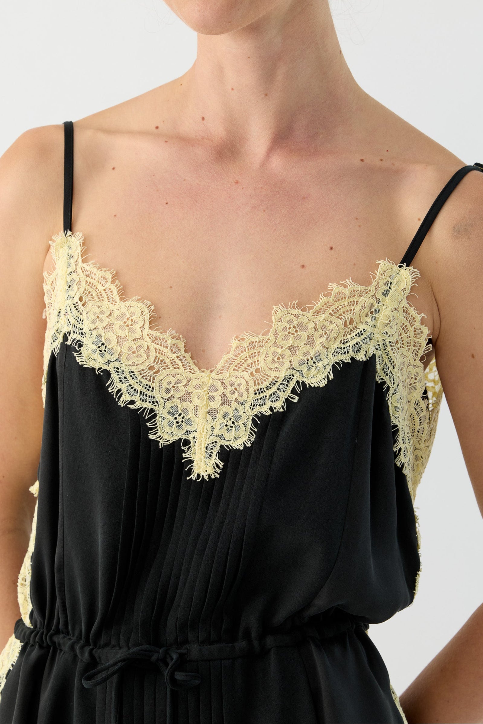 Brodie Silk & Lace Cami Dress