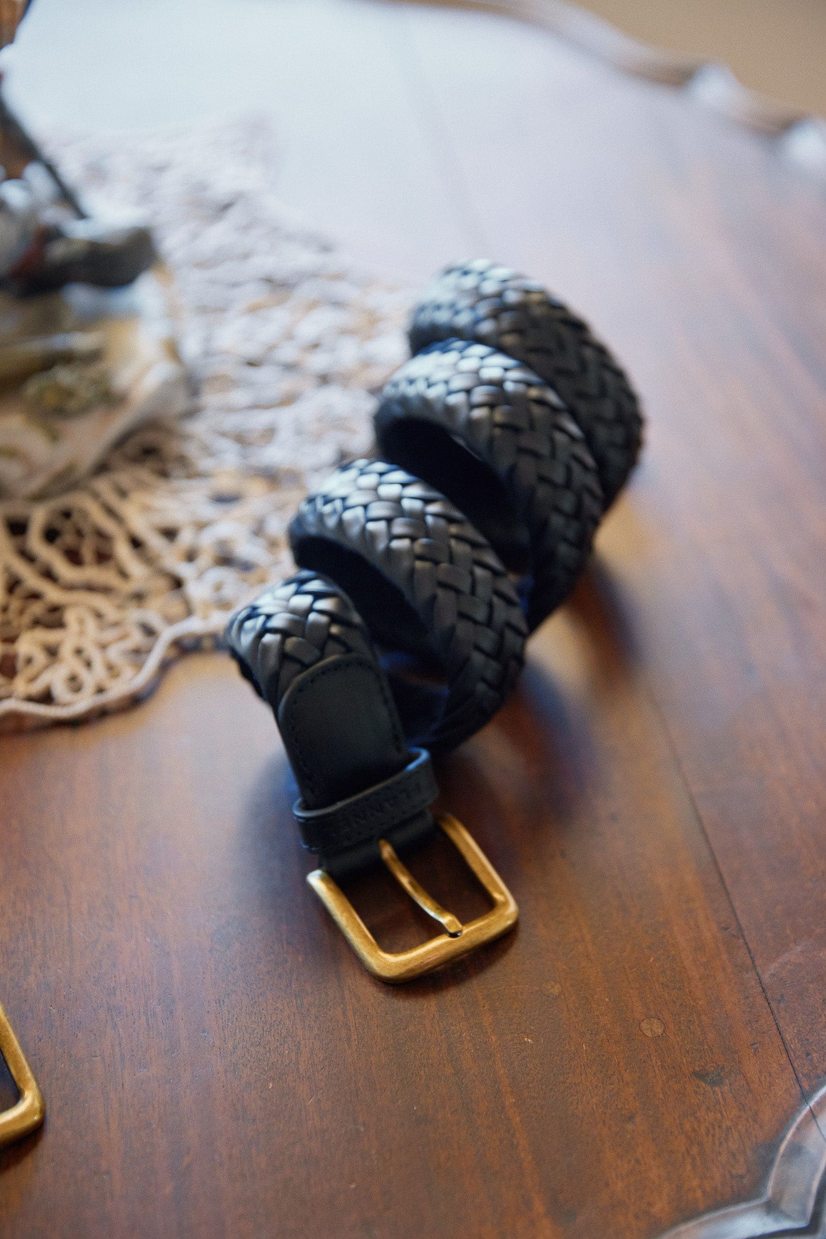 Vermont Plaited Leather Belt