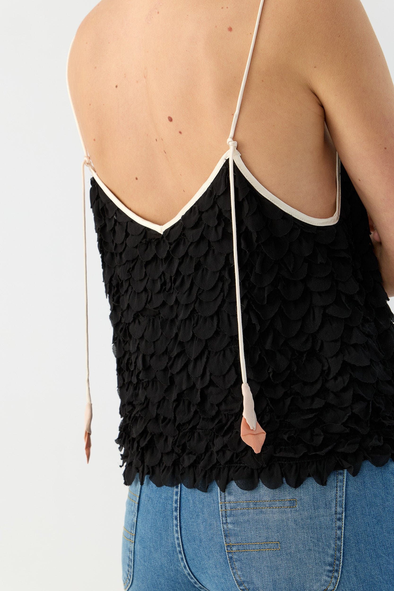 Addie Scalloped Chiffon Cami