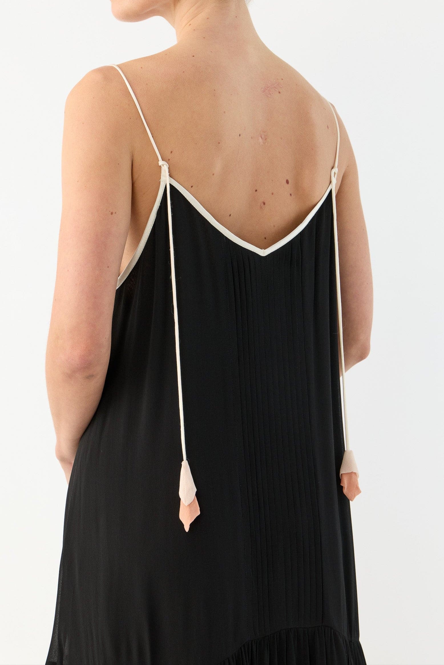 Addie Scalloped Chiffon Maxi Dress