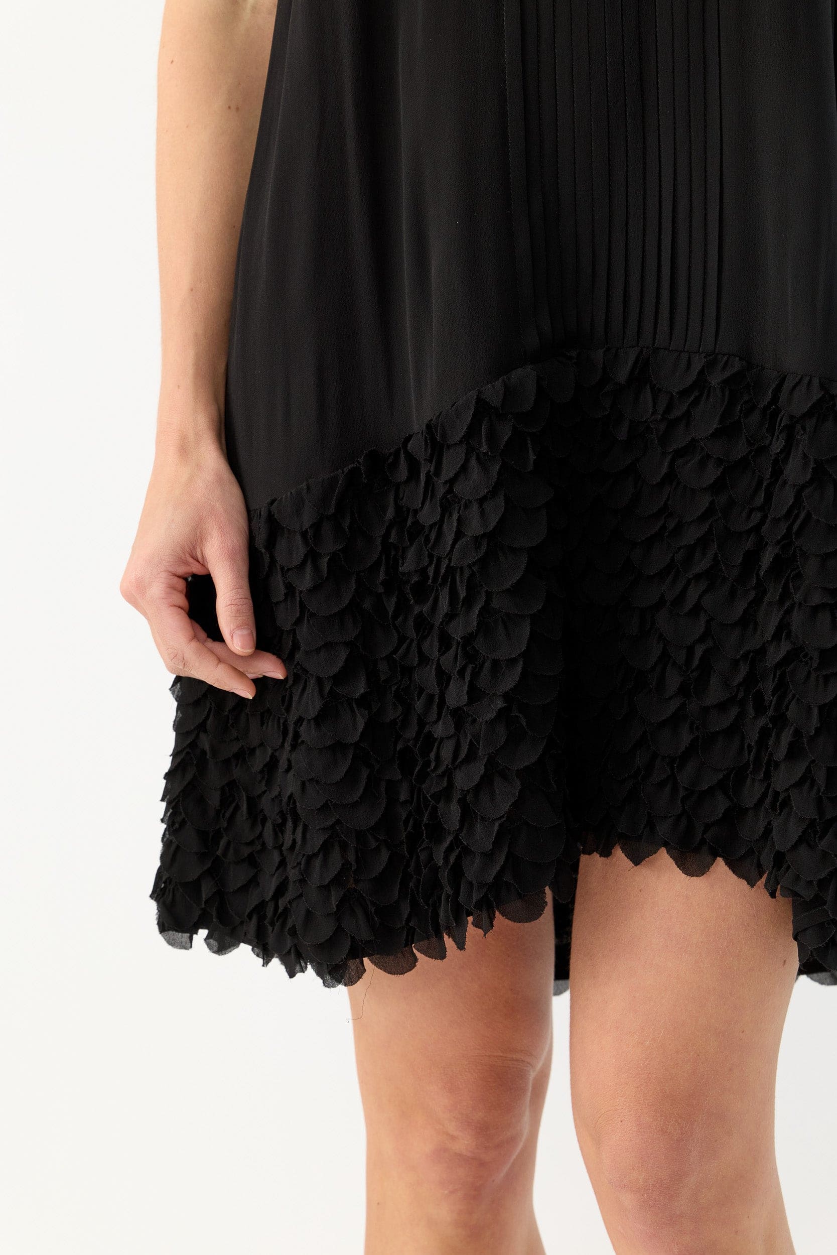 Addie Scalloped Chiffon Slip