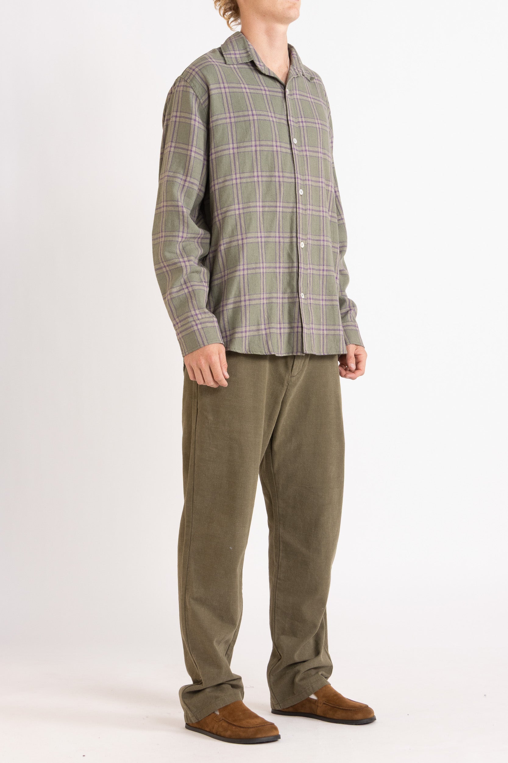 Ivan Check Linen Cotton Shirt
