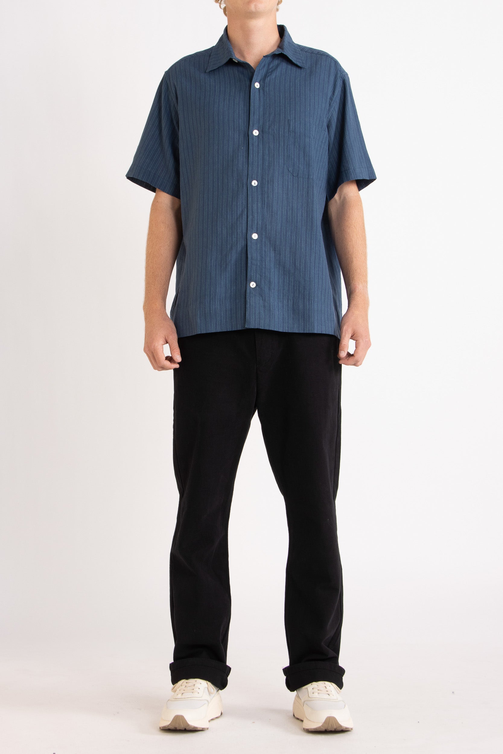 Late Nights Hemp Cotton Short Sleeve Shirt