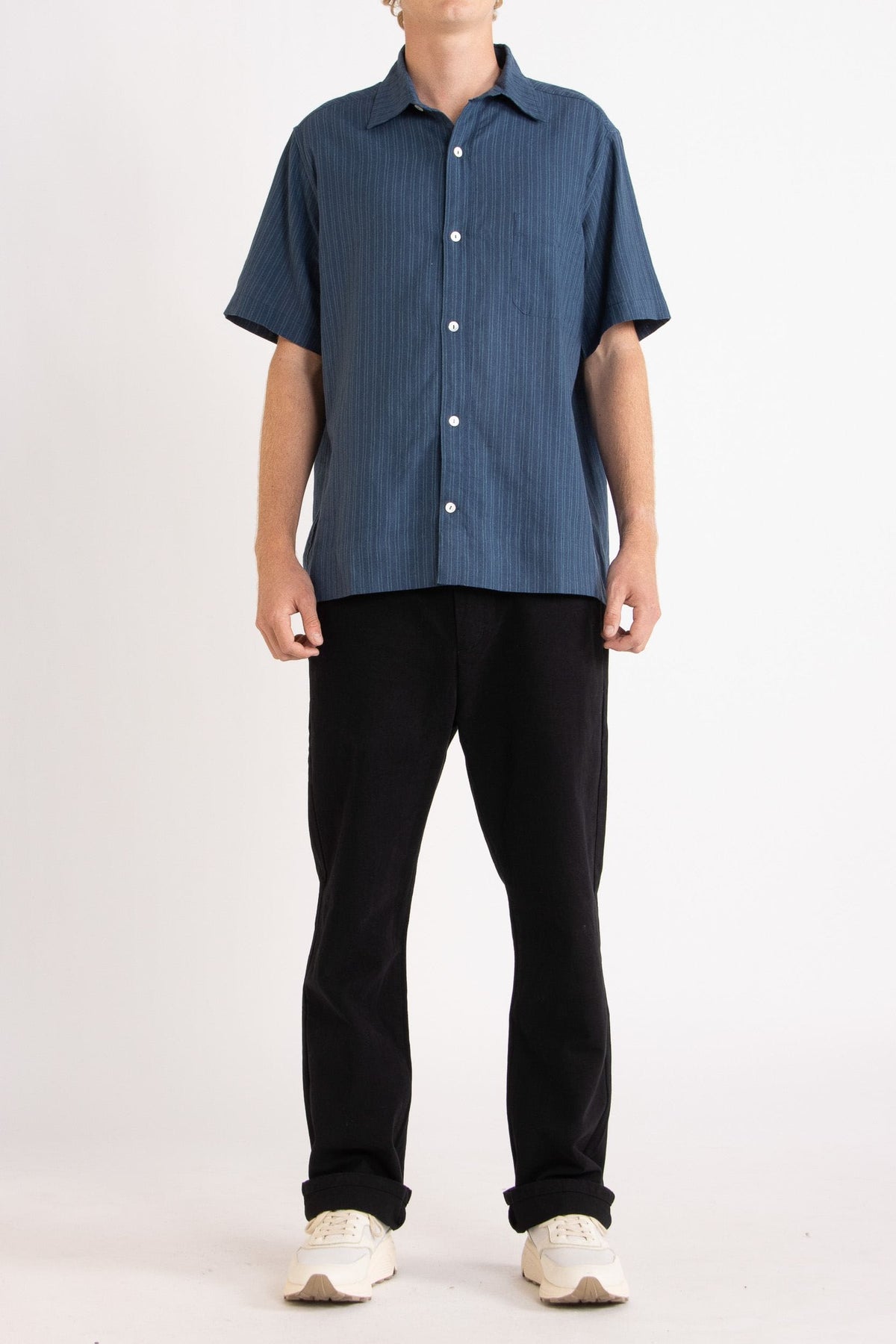 Late Nights Hemp Cotton Short Sleeve Shirt
