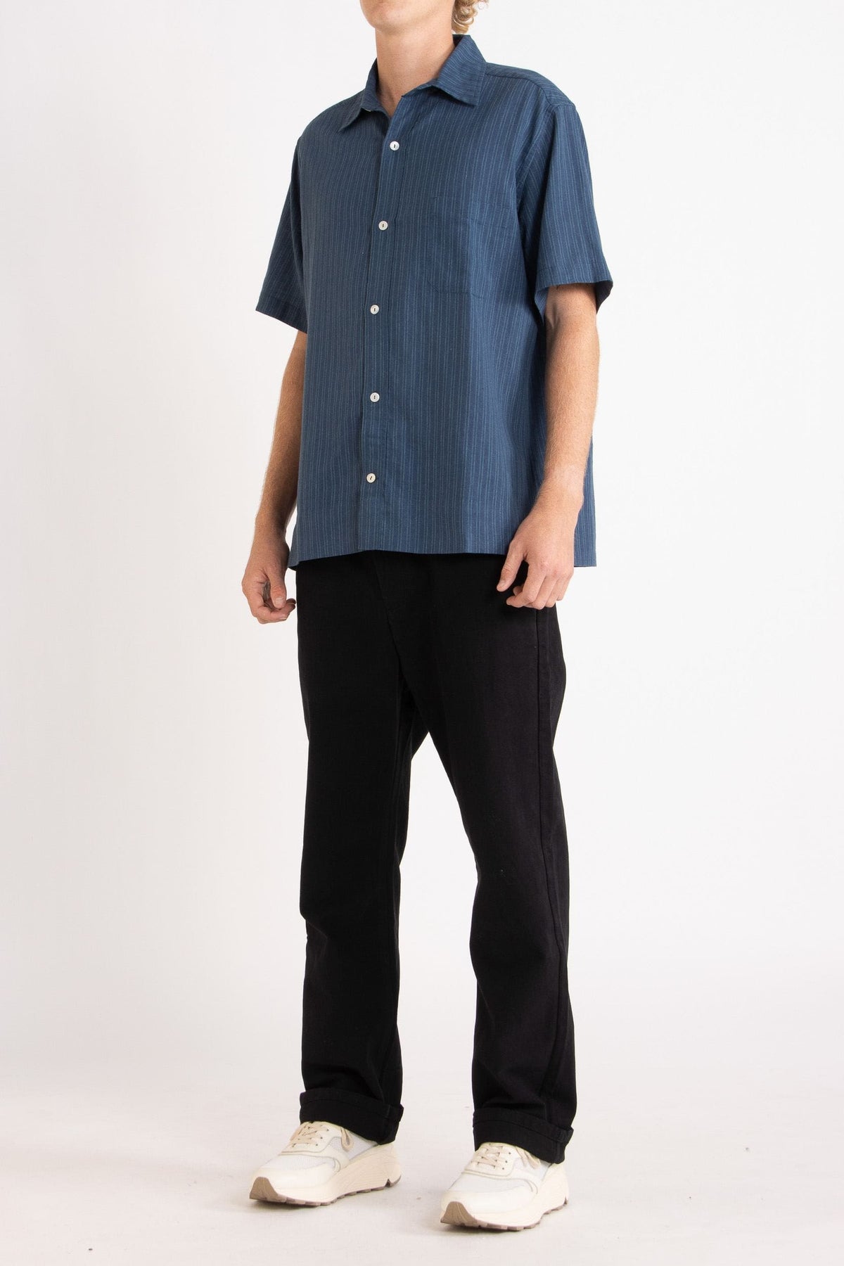Late Nights Hemp Cotton Short Sleeve Shirt