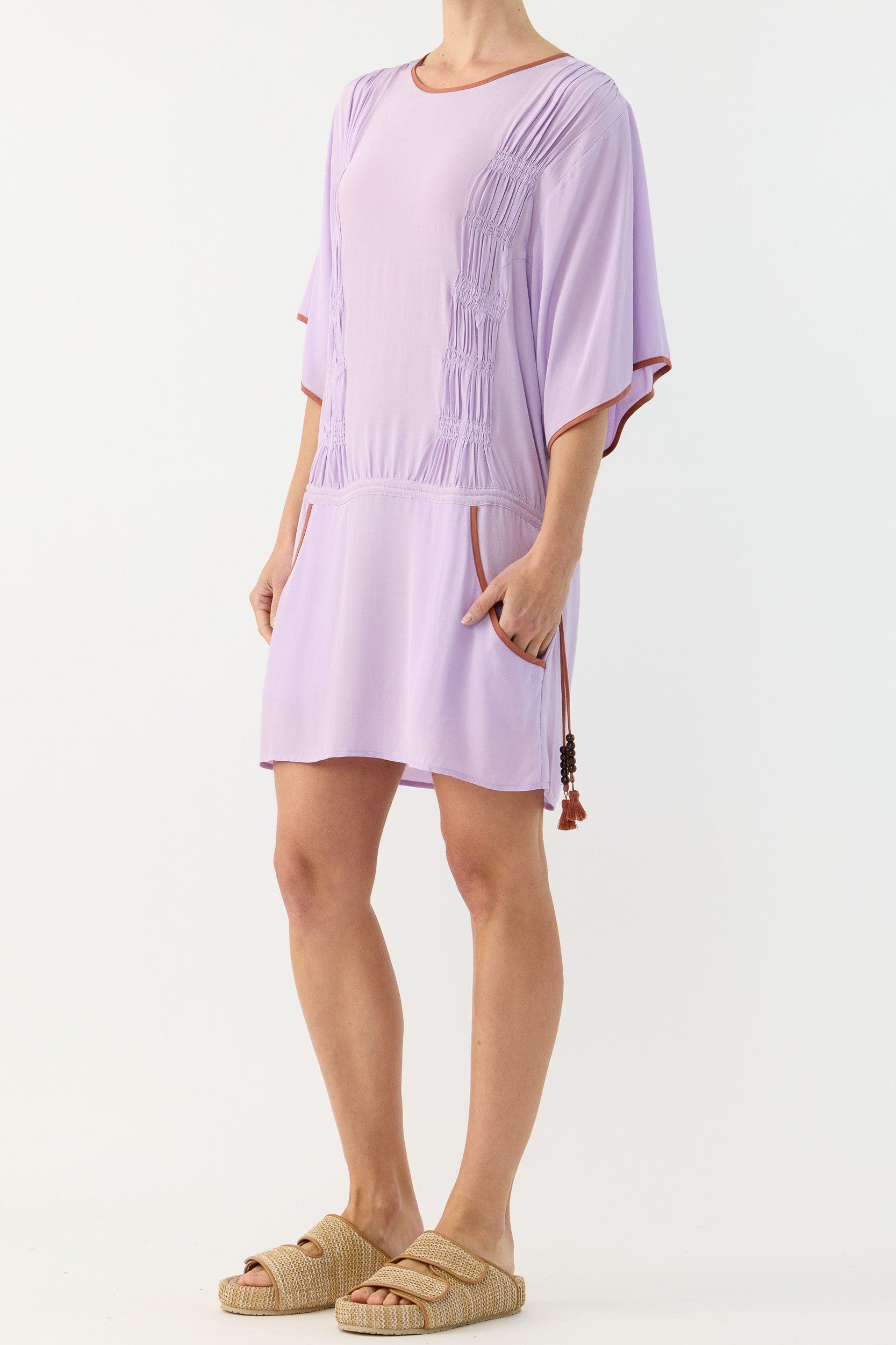 Marigold Gathered Short Tunic