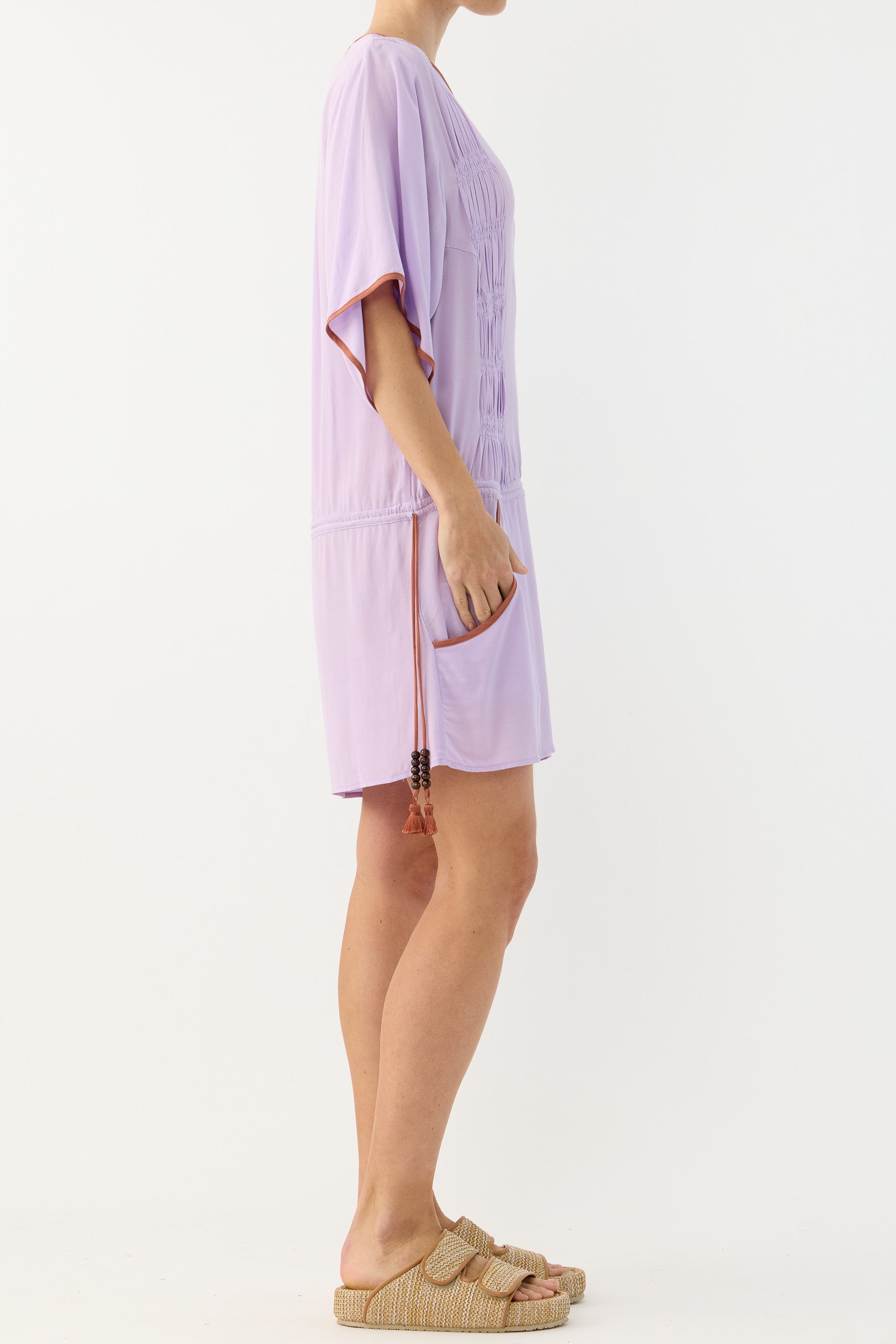 Marigold Gathered Short Tunic