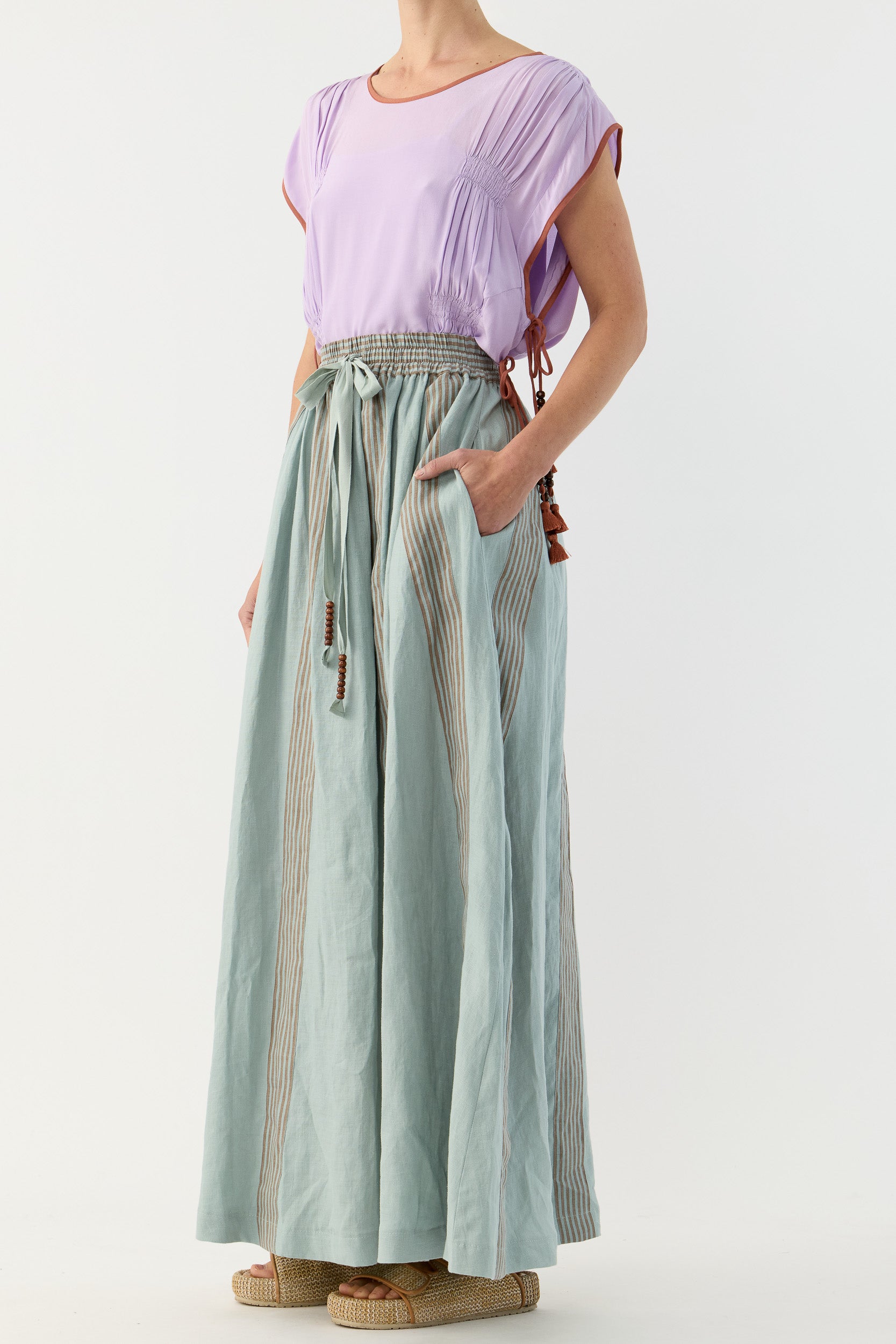 Seven Linen Maxi Skirt