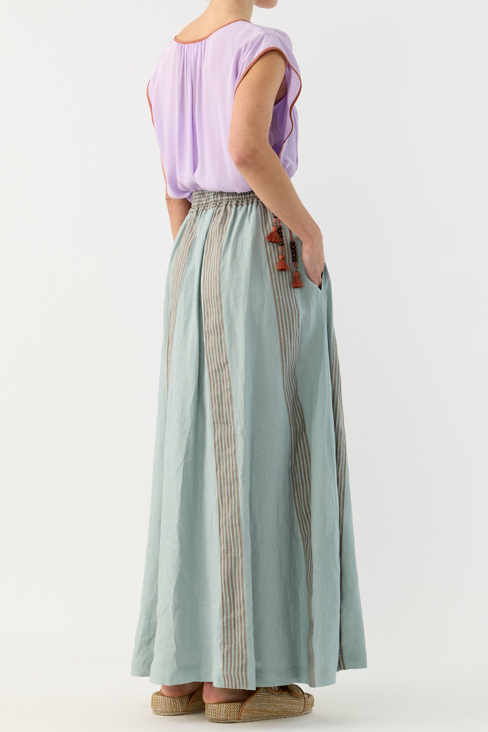 Seven Linen Maxi Skirt