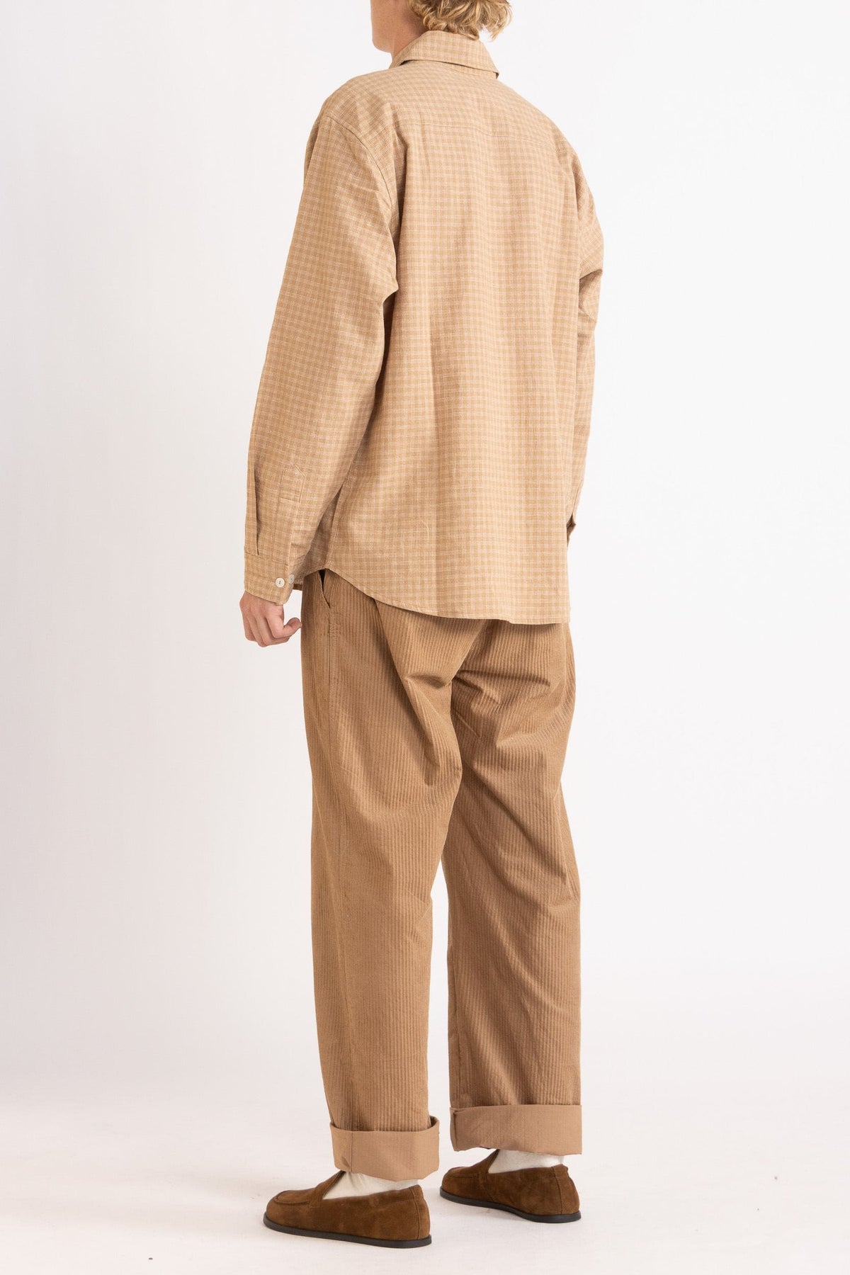 Lawrence Check Hemp Cotton Shirt