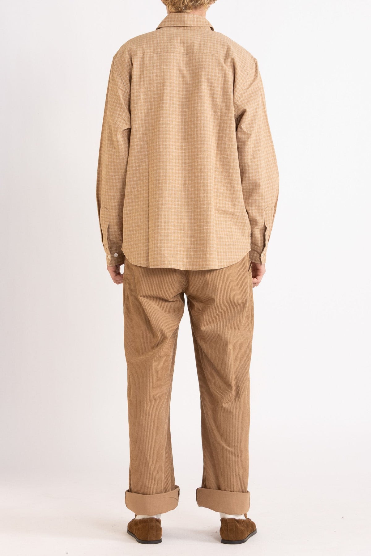 Lawrence Check Hemp Cotton Shirt