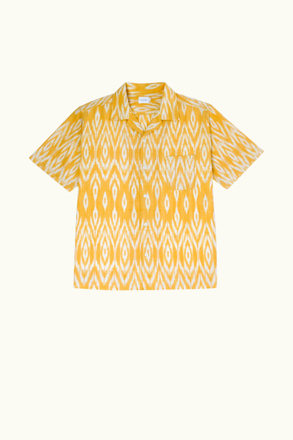 Jacques Cotton Ikat Print Short Sleeve Shirt