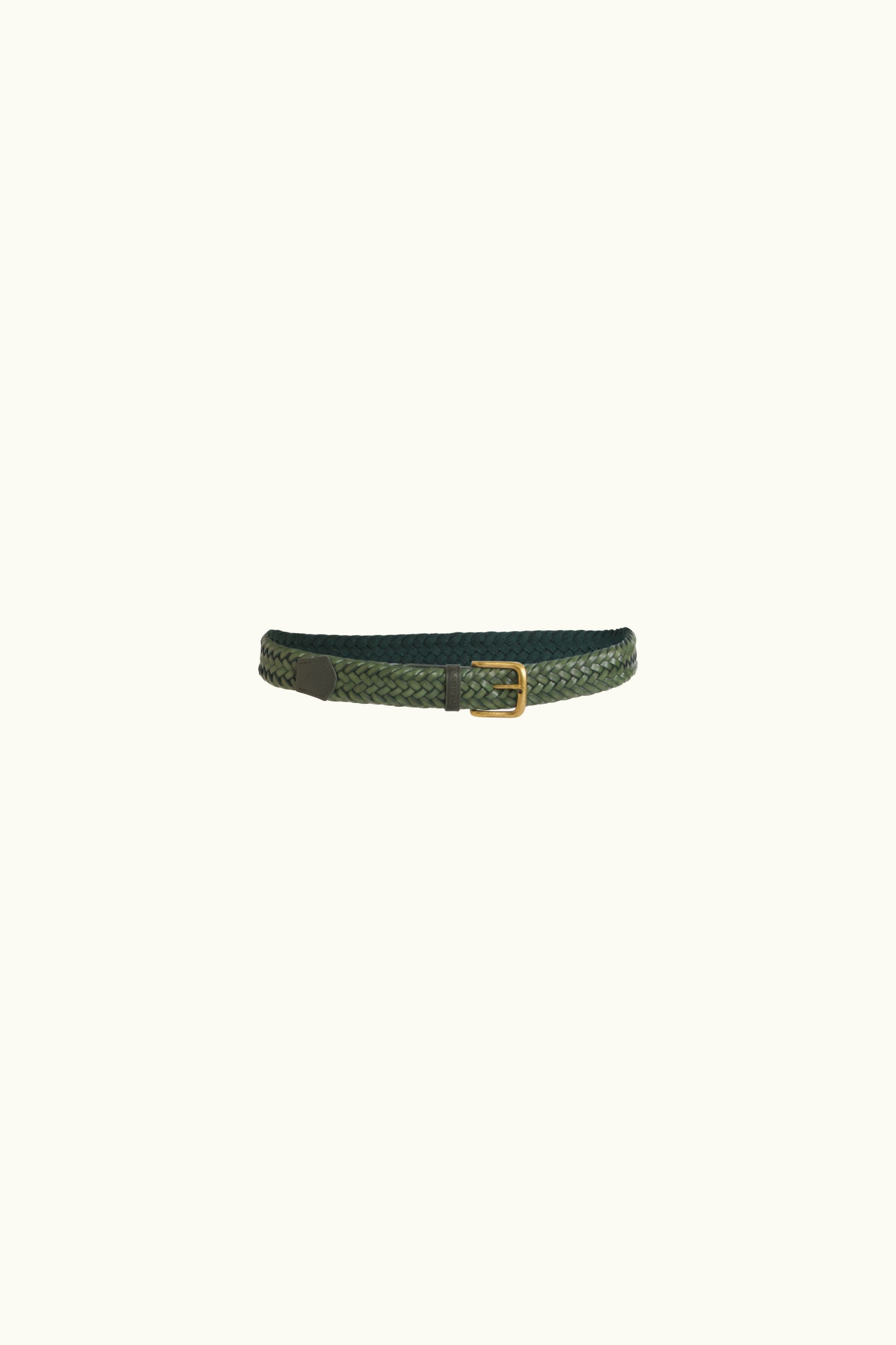 Vermont Plaited Leather Belt
