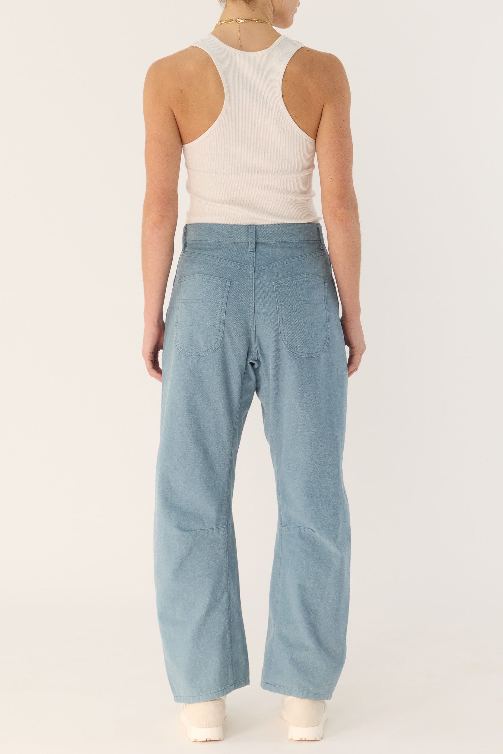 Clover Ribbed Silk-Cotton Scoop Neck Singlet