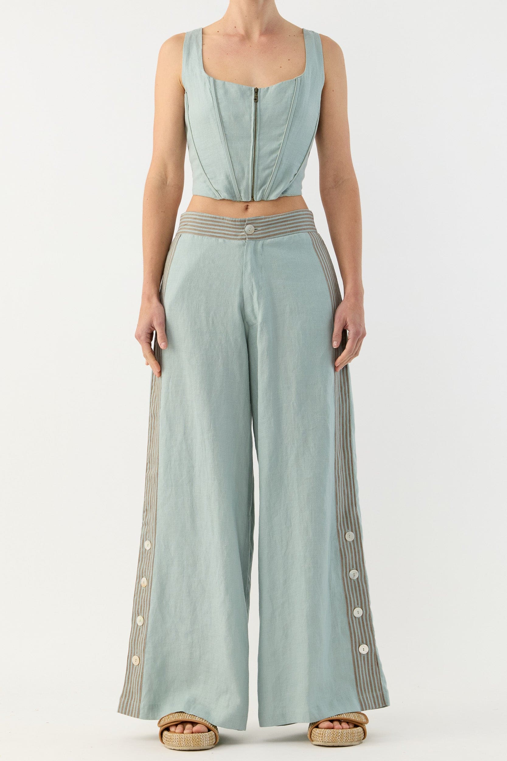 Seven Wide Leg Linen Pant