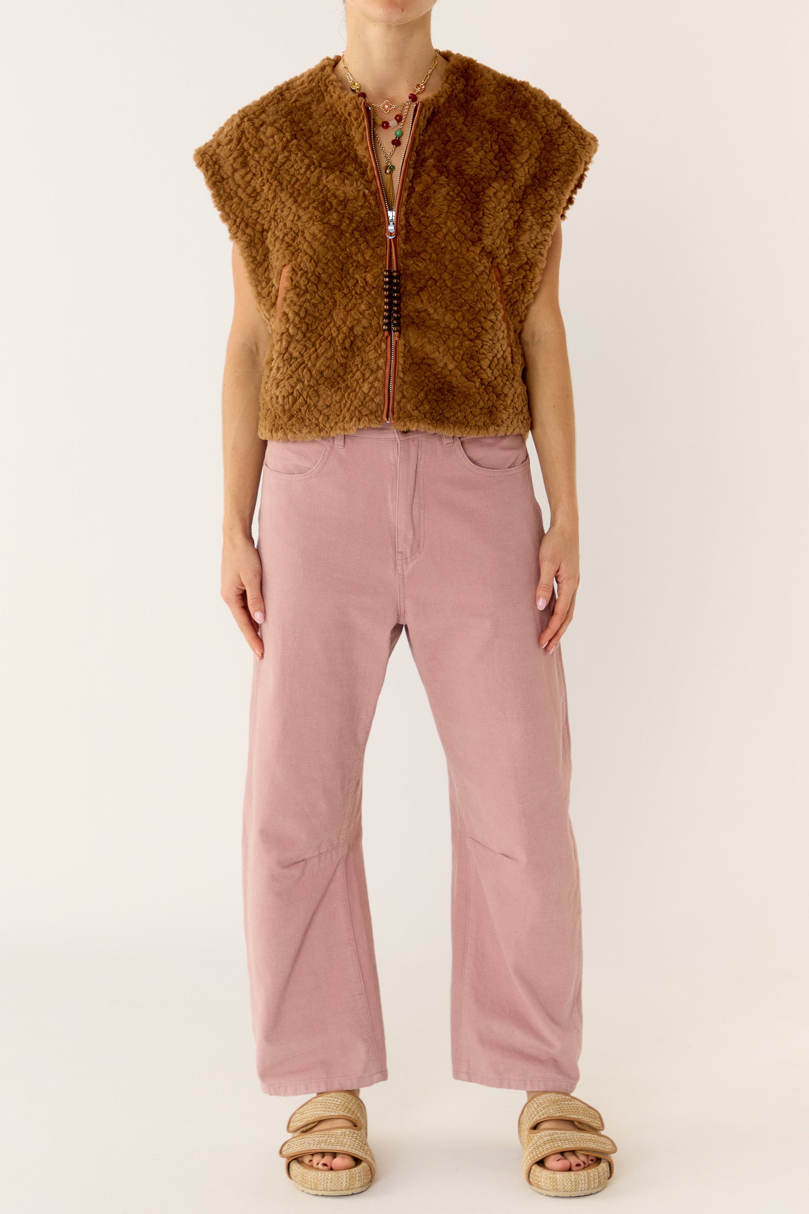 Key Faux Fur Vest